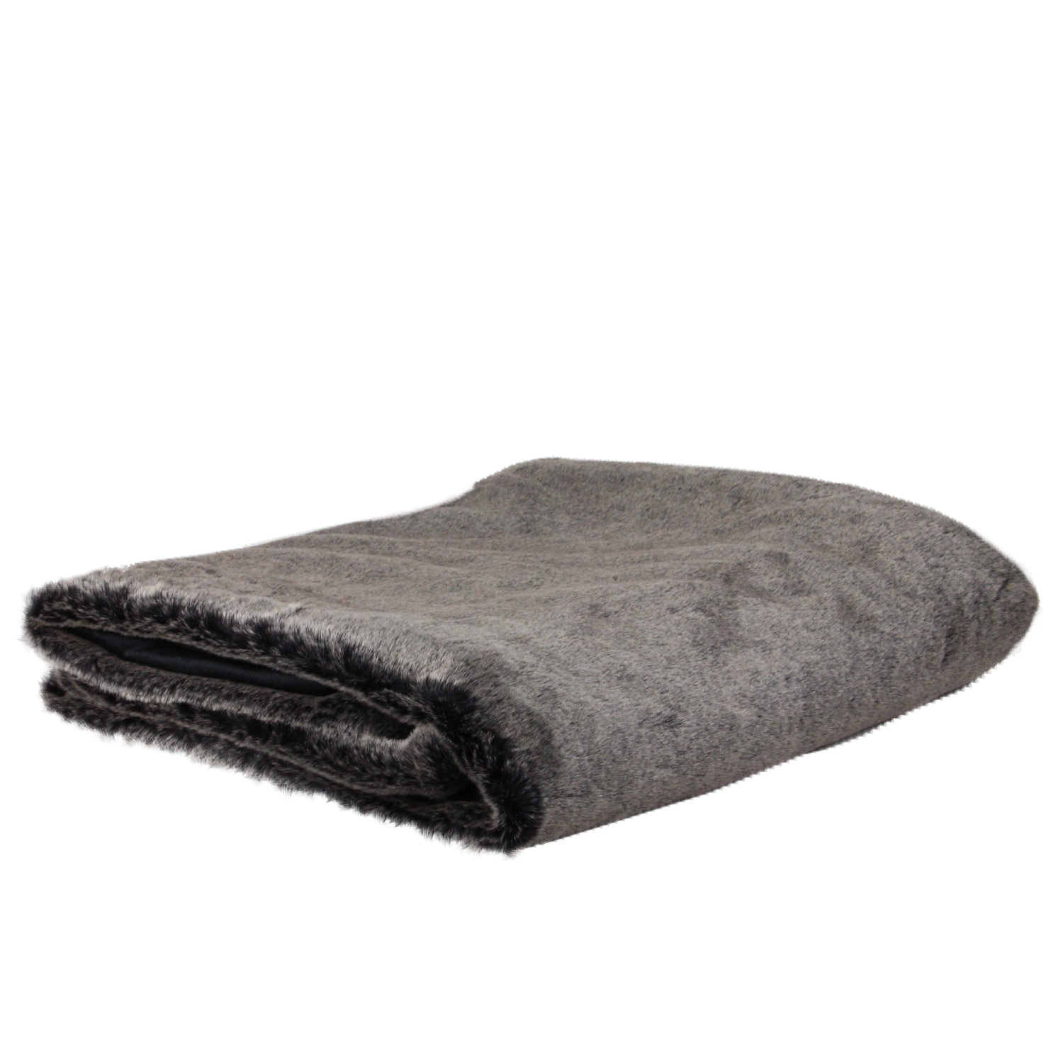 Charcoal Gray Contemporary Solid Plush Throw Blanket 50" x 60"