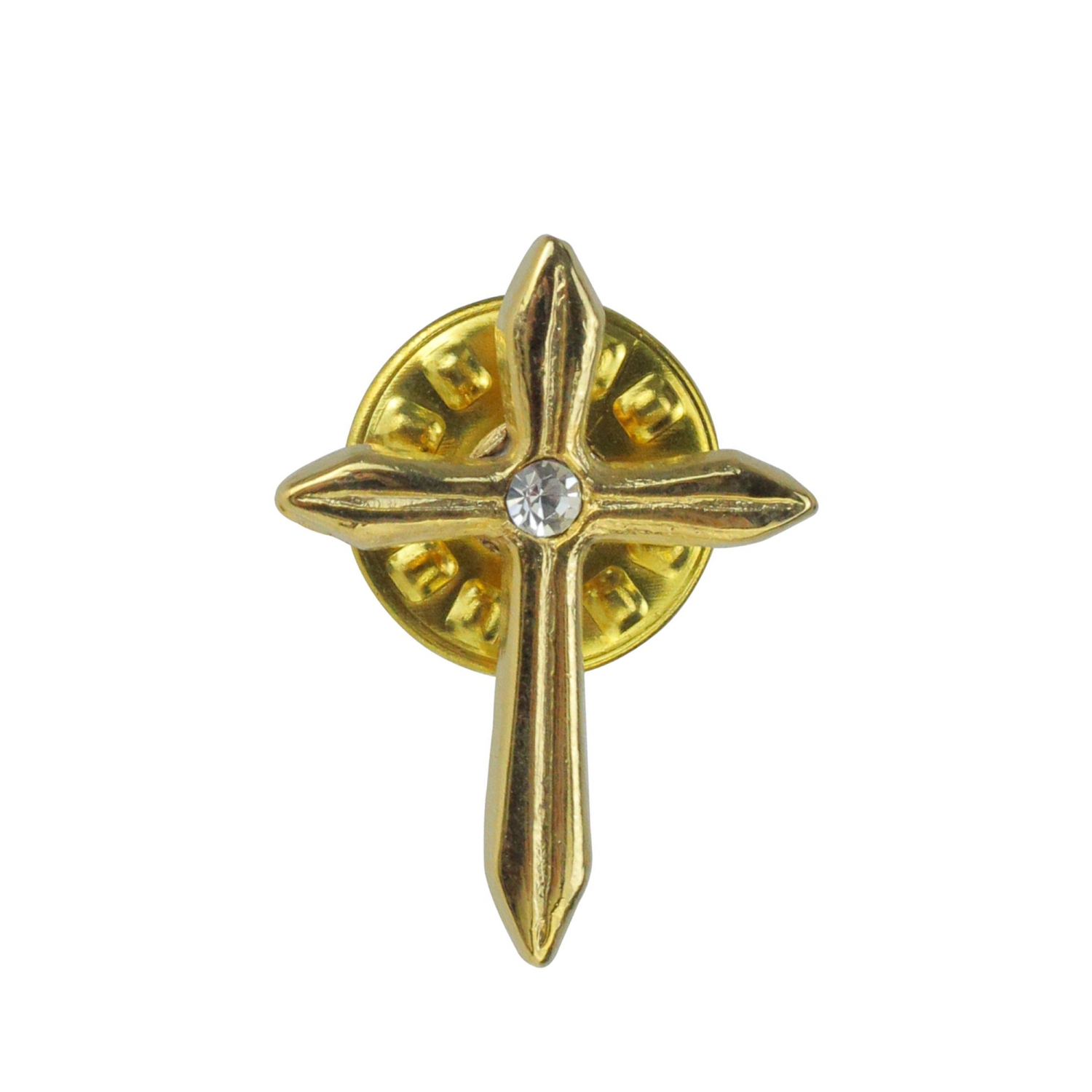 Ensemble de 12 épinglettes de croix de baptême religieuse no 40434