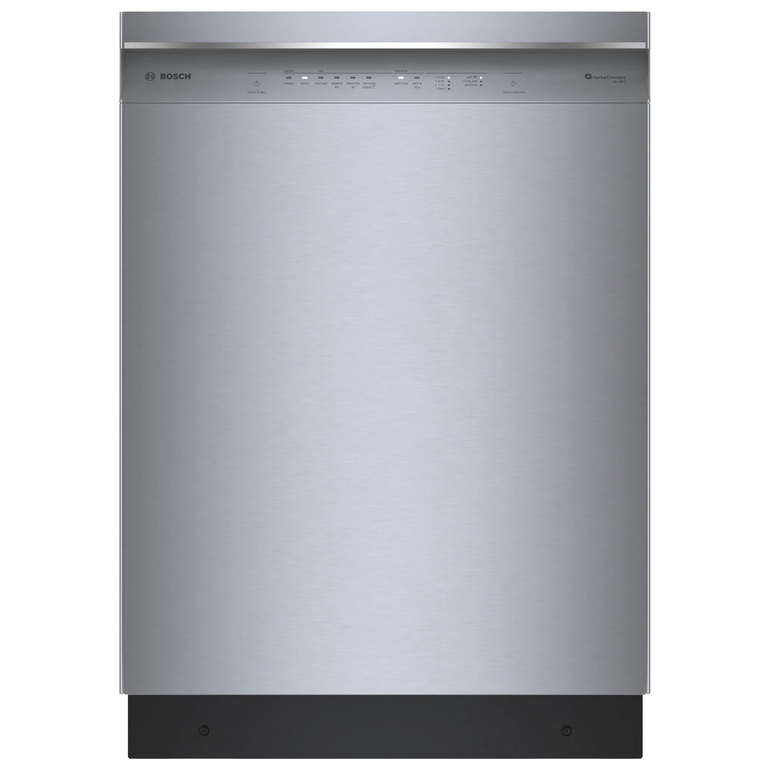 Bosch 24" 46dB Built-In Dishwasher with Stainless Steel Tub & Third Rack - Stainless Steel