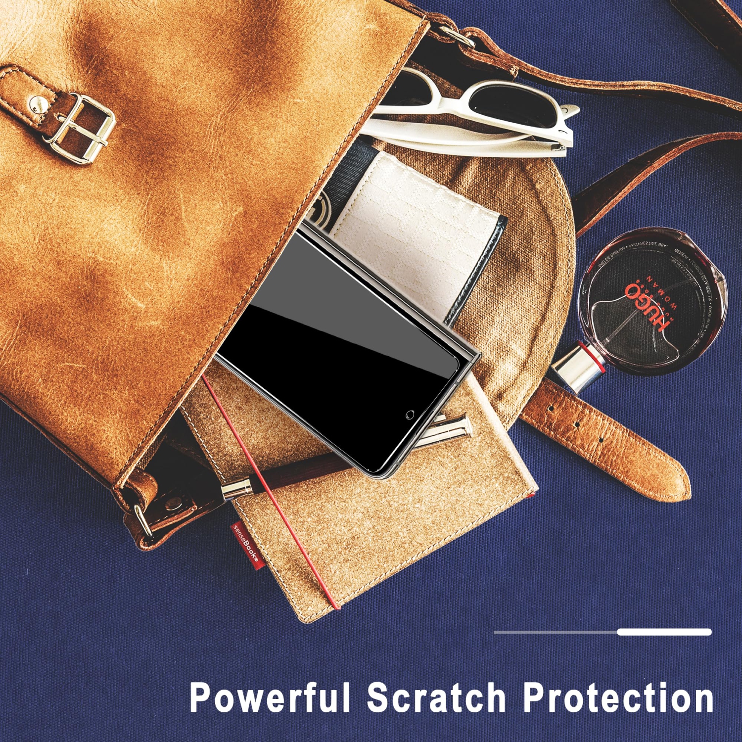 [Paquet de 3 + 3] compatible avec le protecteur d'écran pour Pixel Fold de Google de 7,6 po et le protecteur d'appareil photo en verre trempé