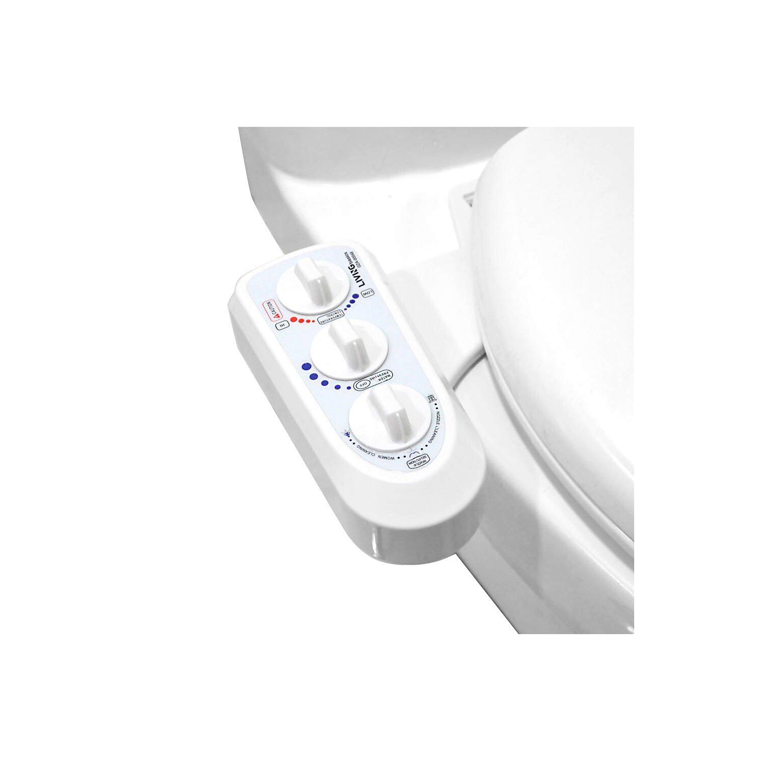 Bidet pour toilettes à eau chaude et froide – autonettoyage – embout double – accessoire pour toilettes à usage mécanique non électrique – pression