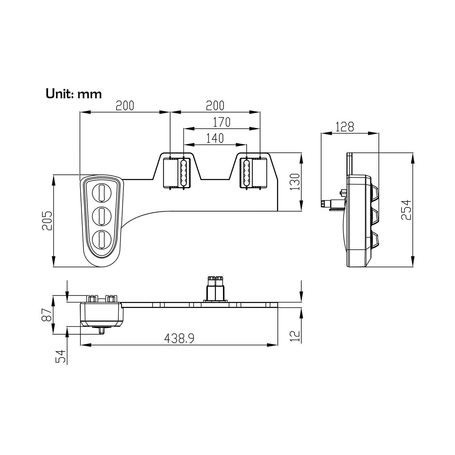 Bidet pour toilettes à eau chaude et froide – autonettoyage – embout double – accessoire pour toilettes à usage mécanique non électrique – pression