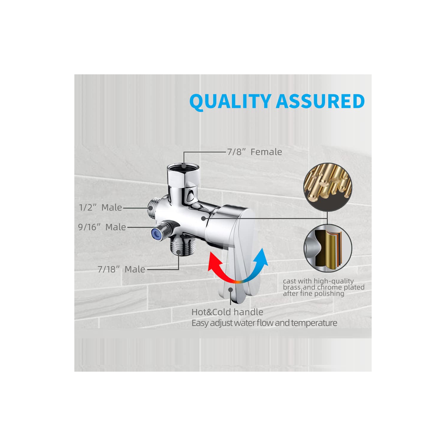 Pulvérisateur à main bidet pour toilettes bain d'eau chaude et toilette bidet avec contrôle de pression d'eau réglable, tissu nickel brossé acier