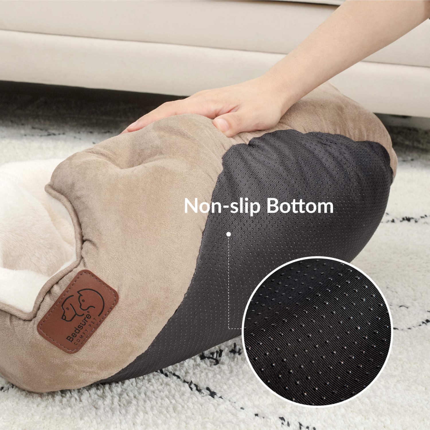 Small Dog Bed for Small Dogs Washable - Round Cat Beds for Indoor