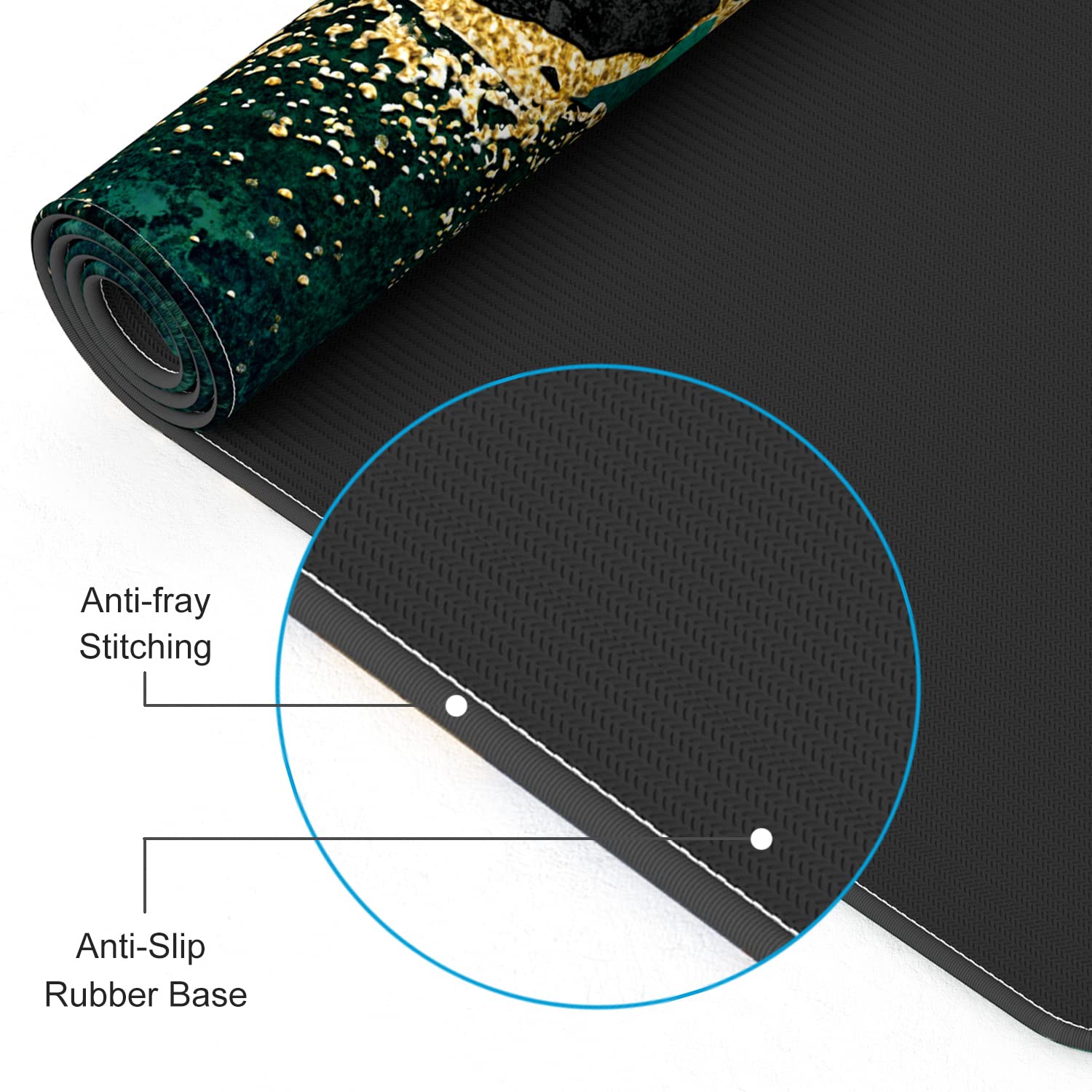 Keyboard Mouse Pad Set, XXL Large Desk Pad+Keyboard Wrist Rest+Mouse Wrist Cushion Support, Ergonomic Memory Foam, 35.5" x 15.7" Extended Mousepad,