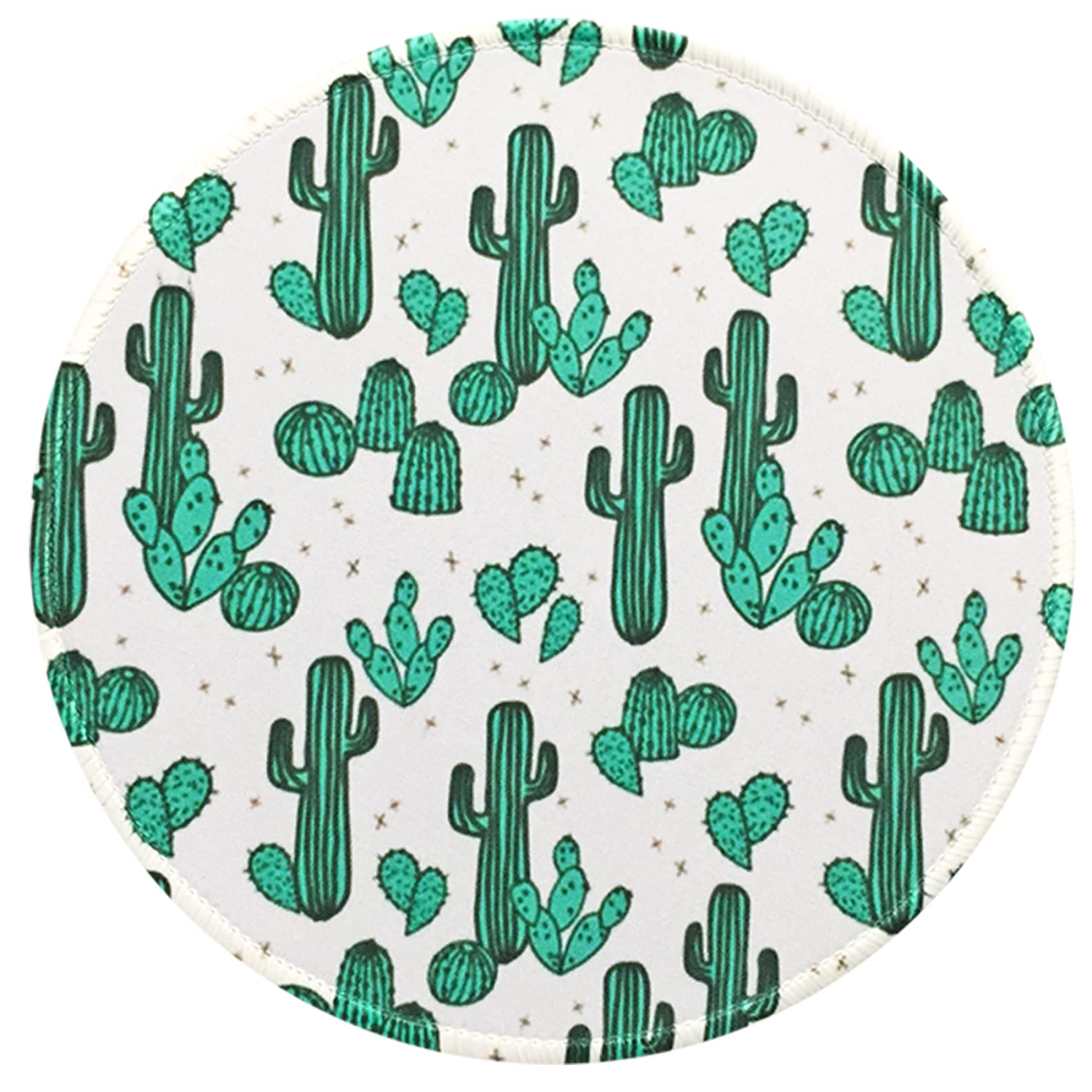 Mouse Pad Cute Cactus Pattern Premium-Textured Mouse Mat Gaming Mouse Pad Non-Slip Rubber Base Mousepad with Delicate Stitched Edge for Laptop,