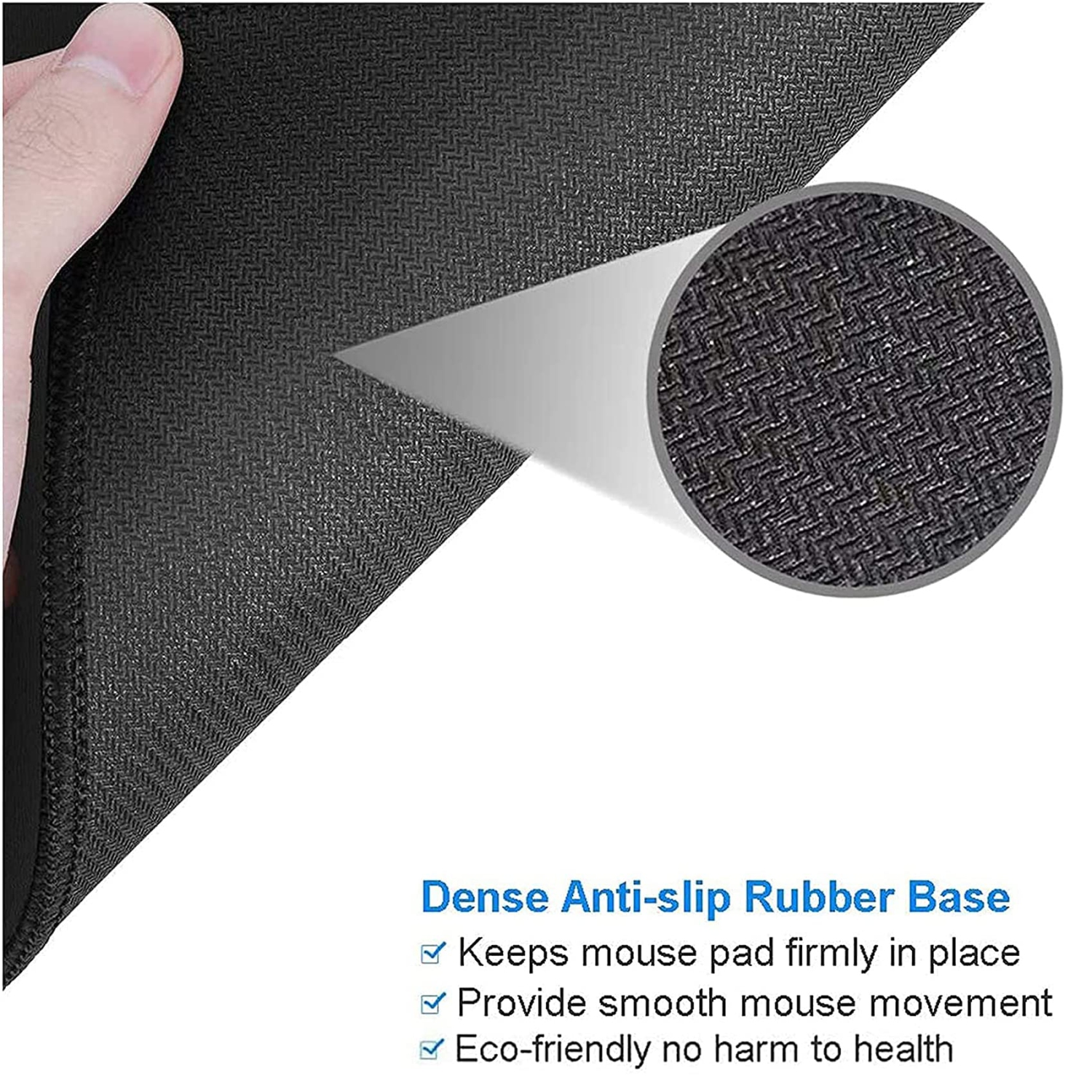 Mouse Pad Non-Slip Rubber Base Mousepad with Stitched Edge Premium-Textured Mouse Mat Gaming Round Mouse Pads 7.87 x 7.87 Inch