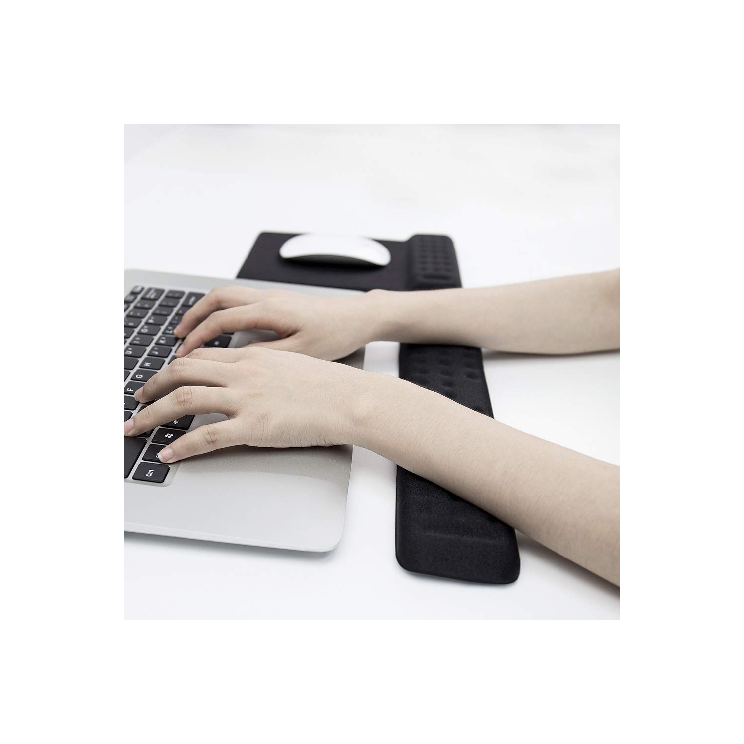 Keyboard and Mouse Wrist Rest Set Gaming Memory Foam Ergonomic Hand Palm Rest Support for Computer, PC, Laptop, Mac Typing and Wrist Pain Relief and