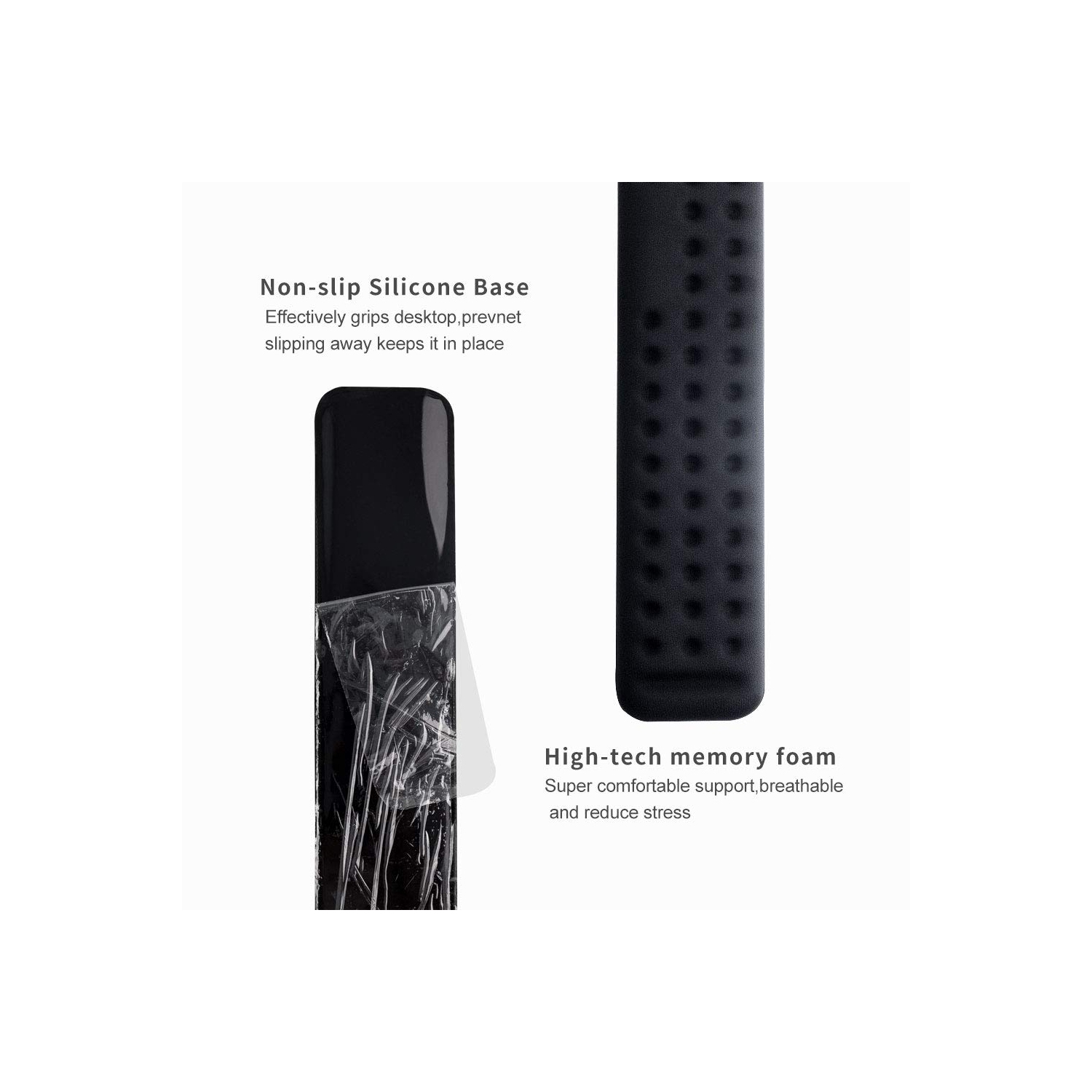 Keyboard Wrist Rest Gaming Tenkeyless Memory Foam Hand Palm Rest Support for Office, Computer, Laptop, Mac Typing and Wrist Pain Relief and Repair