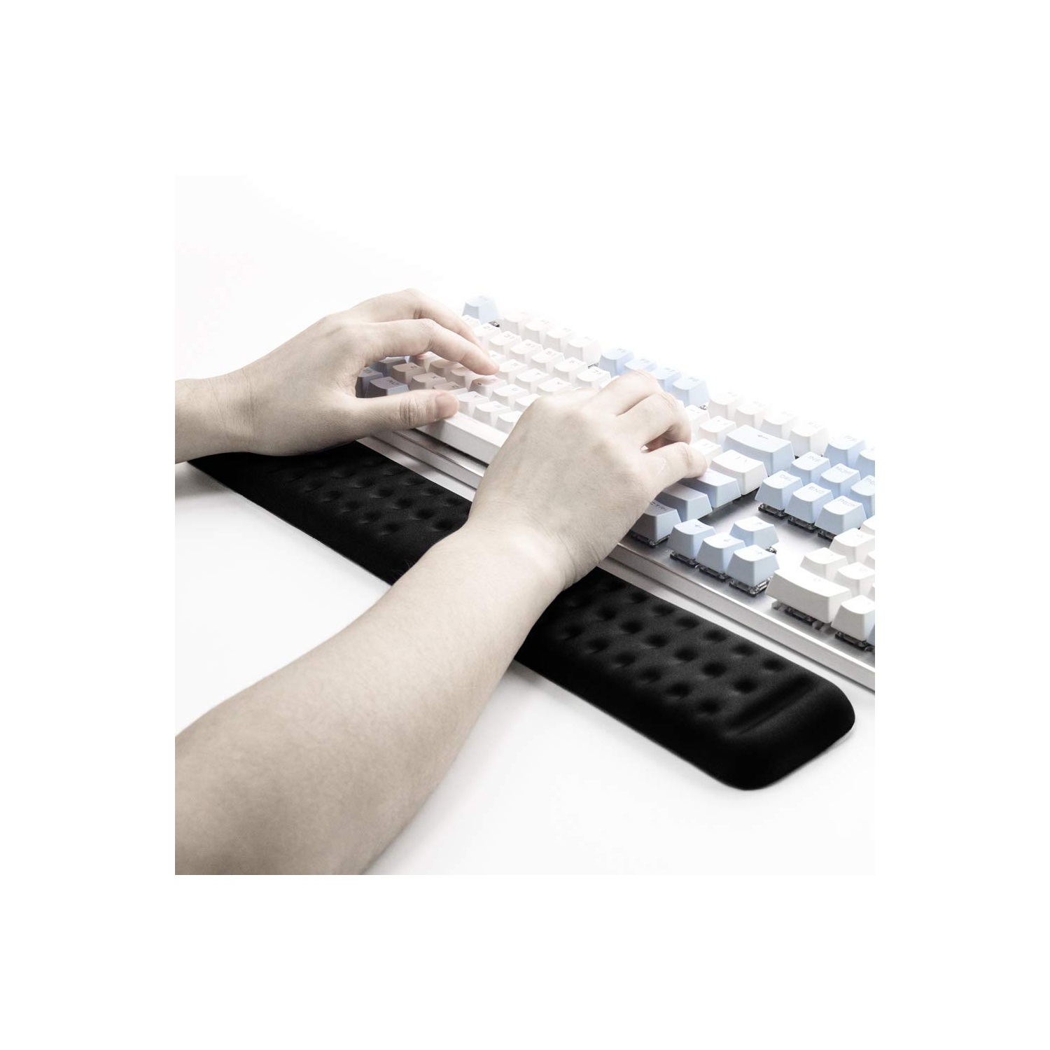 Keyboard Wrist Rest Gaming Tenkeyless Memory Foam Hand Palm Rest Support for Office, Computer, Laptop, Mac Typing and Wrist Pain Relief and Repair