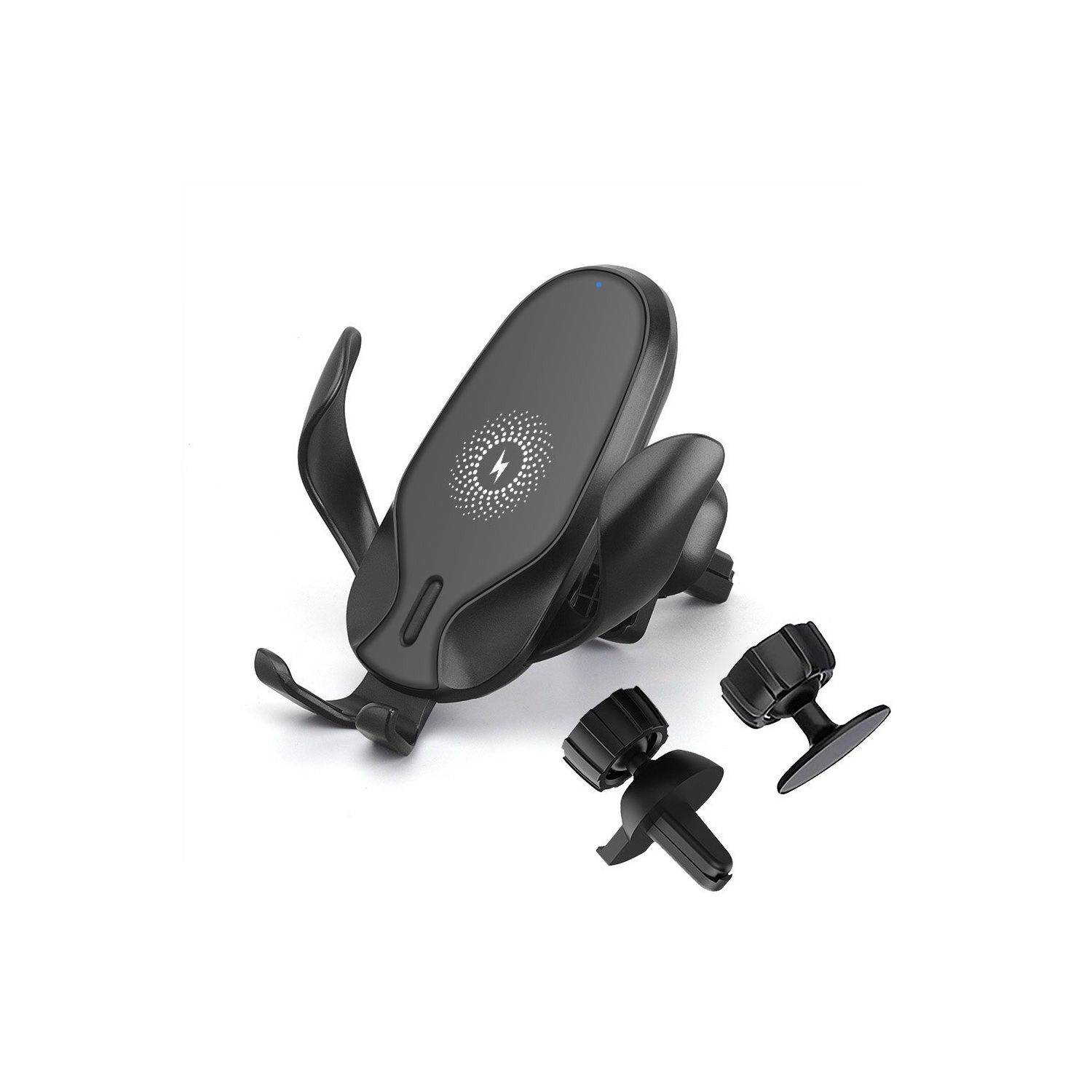 Chargeur de voiture sans fil 15W Quntis Support de téléphone de voiture Charge rapide 360° Rotation