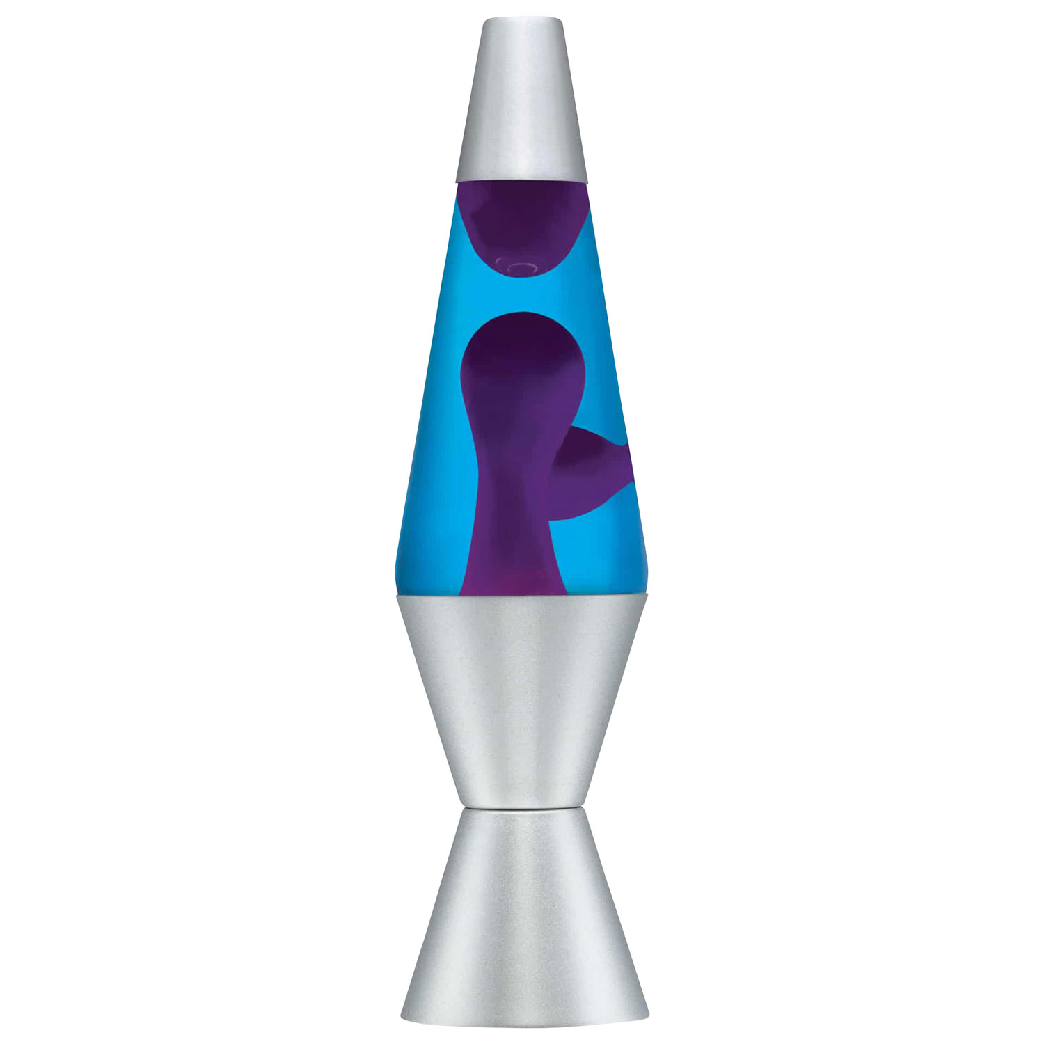 Lava Lite 14.5" Tricolour Purple & Blue Lava Lamp - Purple/Blue