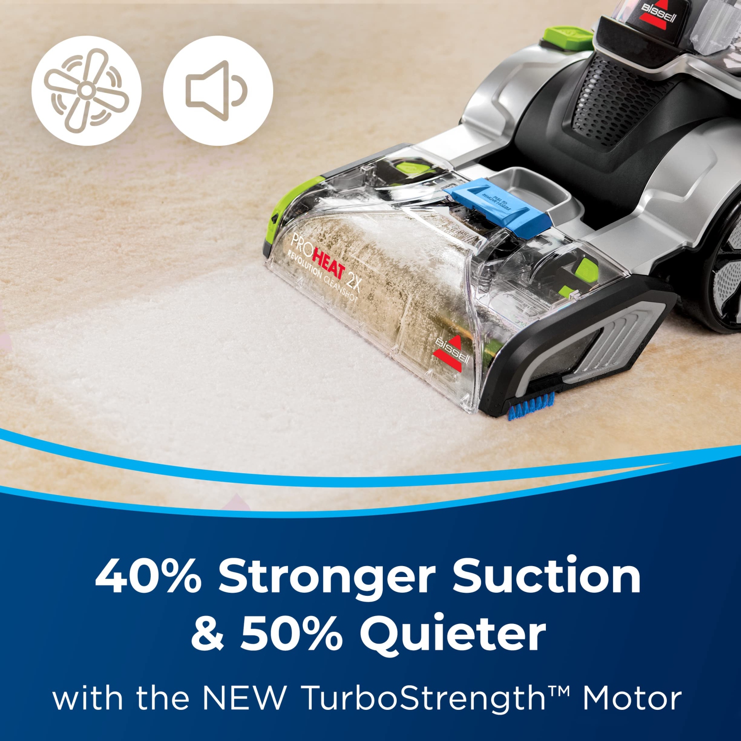 BISSELL ProHeat 2X Revolution Premier CleanShot Carpet Cleaner, 3588B