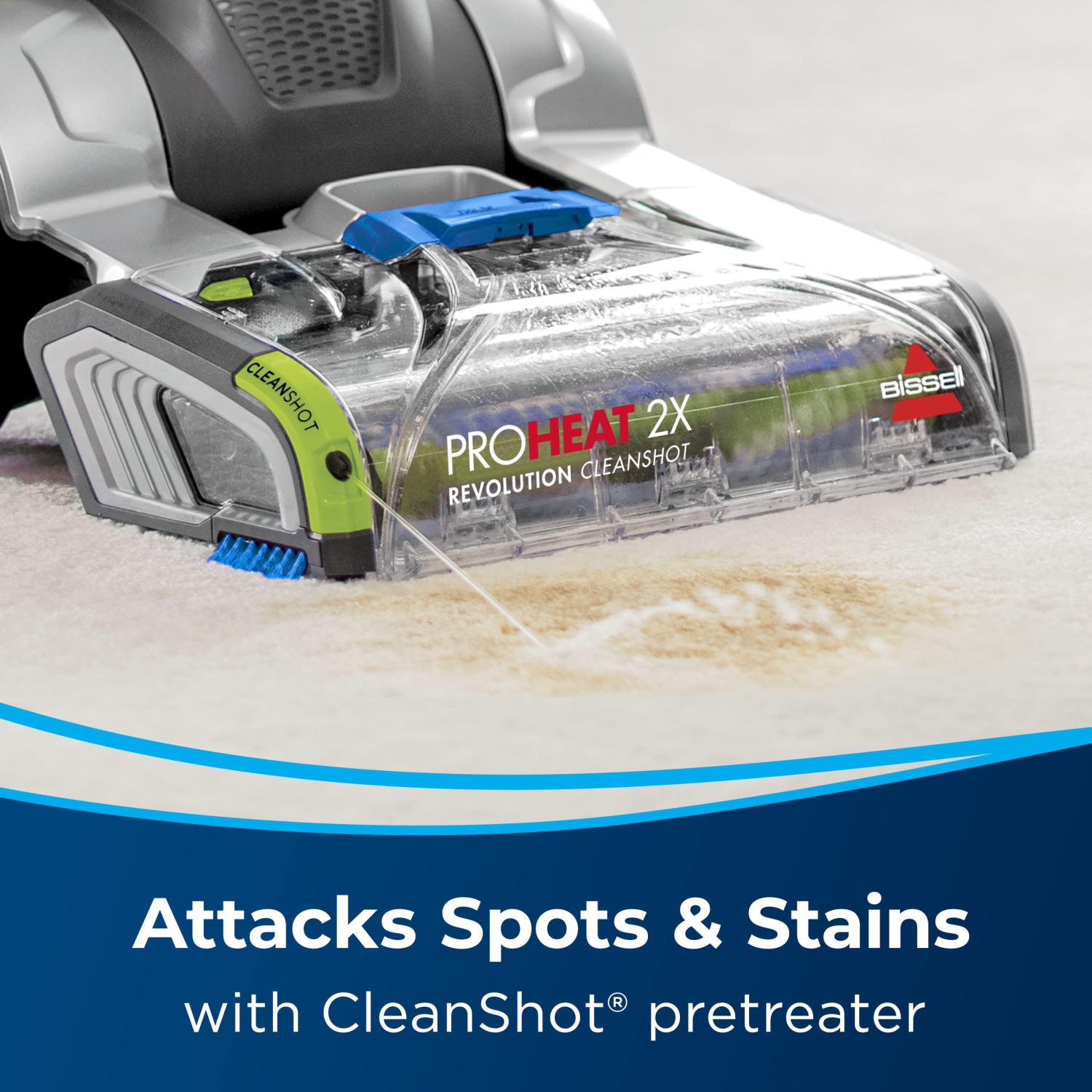 BISSELL ProHeat 2X Revolution Premier CleanShot Carpet Cleaner, 3588B