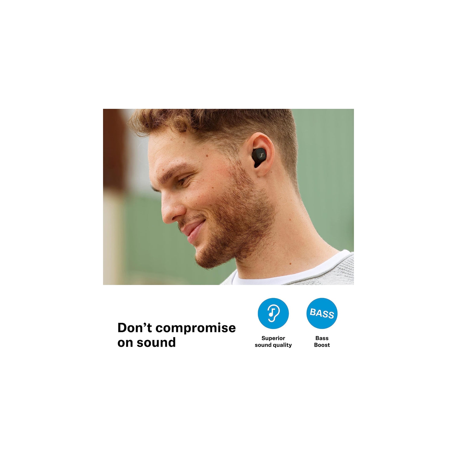 Écouteurs boutons sans fil autonomes CX plus de Sennheiser - Noir - remis à neuf