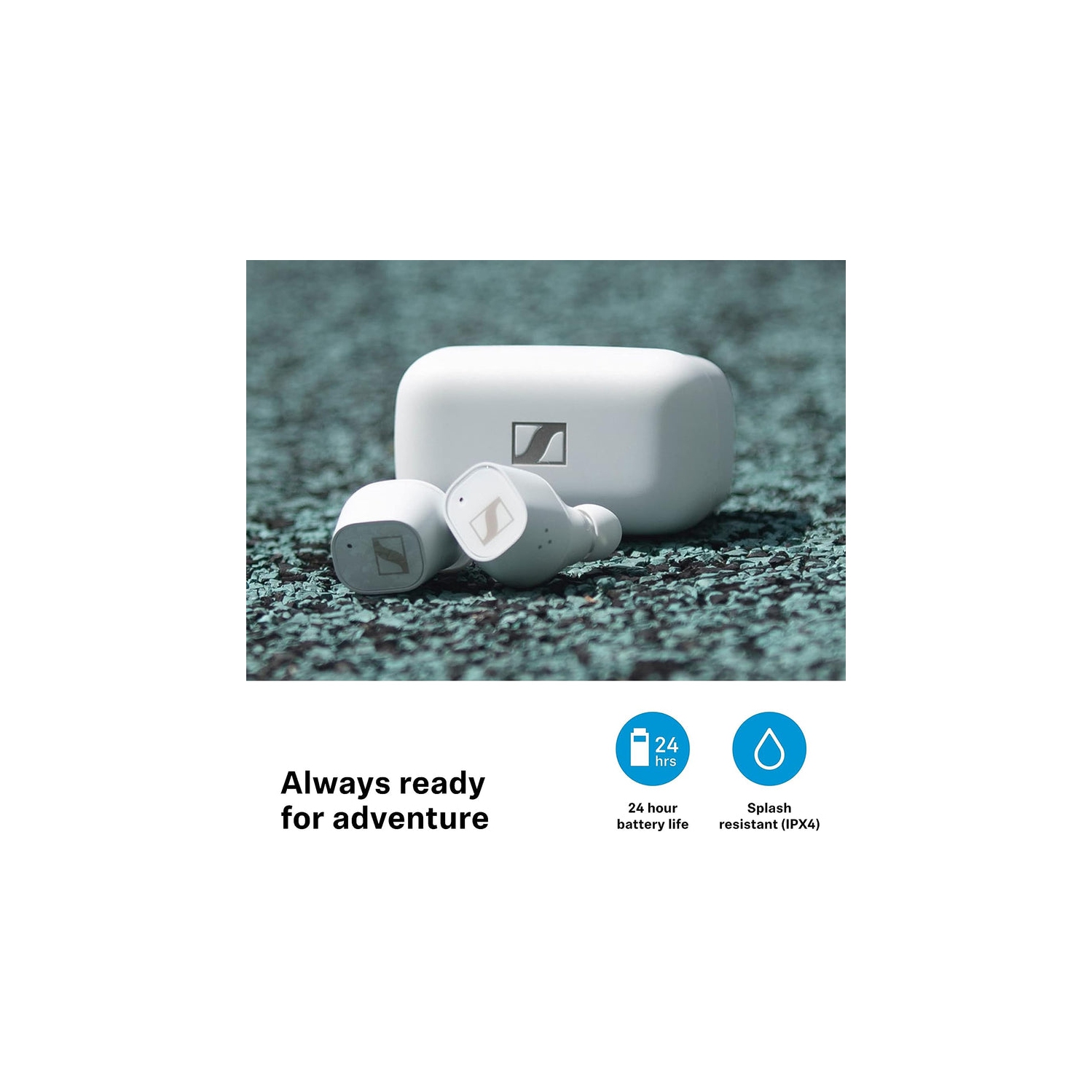 Écouteurs boutons sans fil autonomes CX plus de Sennheiser - Noir - remis à neuf