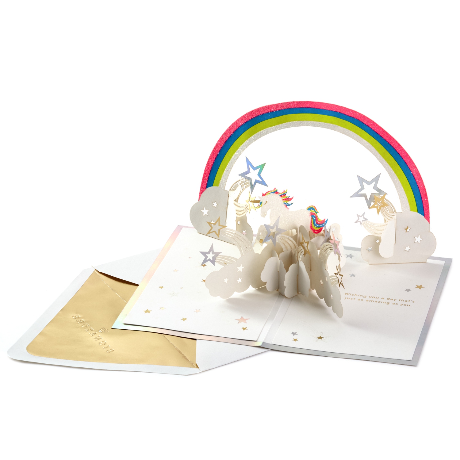 Signature Paper Wonder Pop Up Birthday Card (Unicorn, You Are Magical)