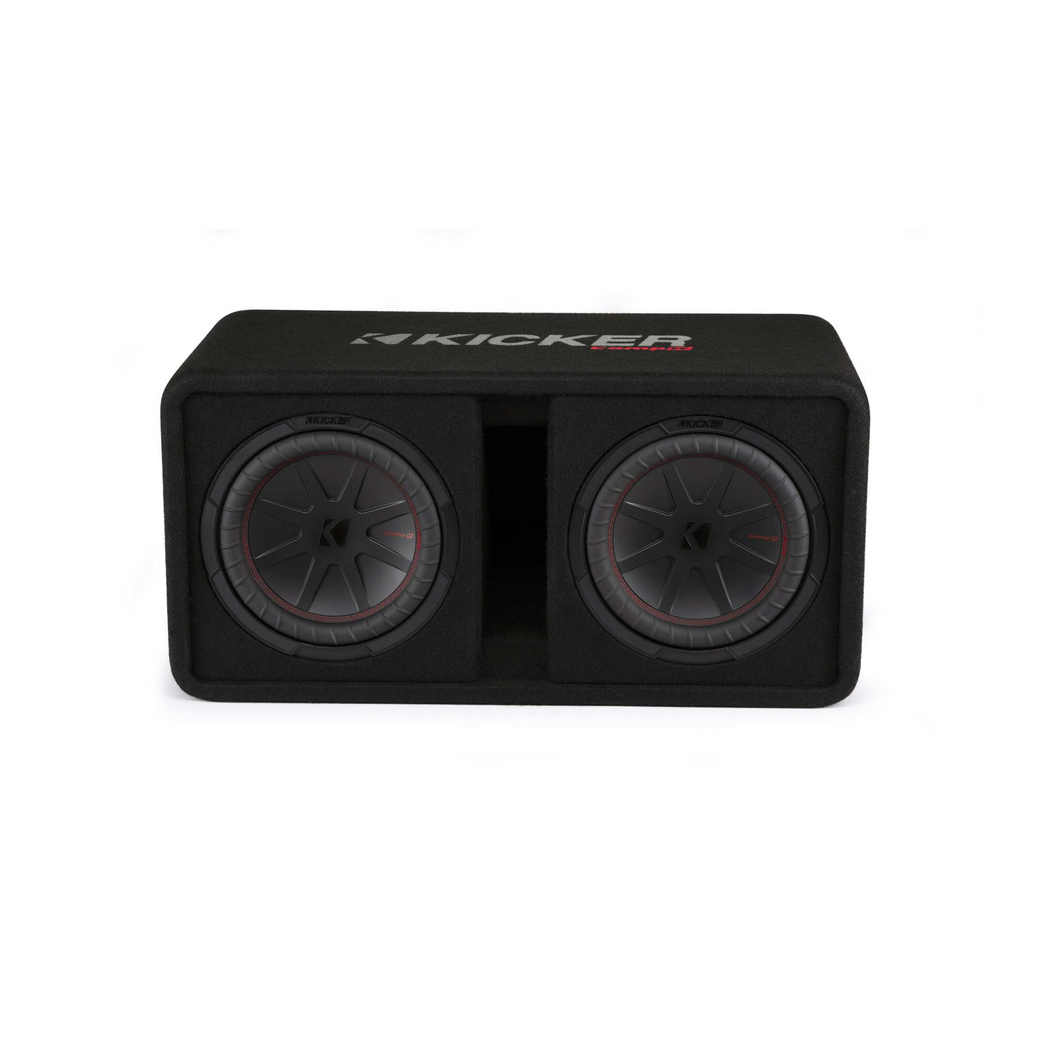 Kicker 48DCWR102 CompR 10"(25cm) dual subwoofers in vented encl, 2ohm, RoHS Compliant