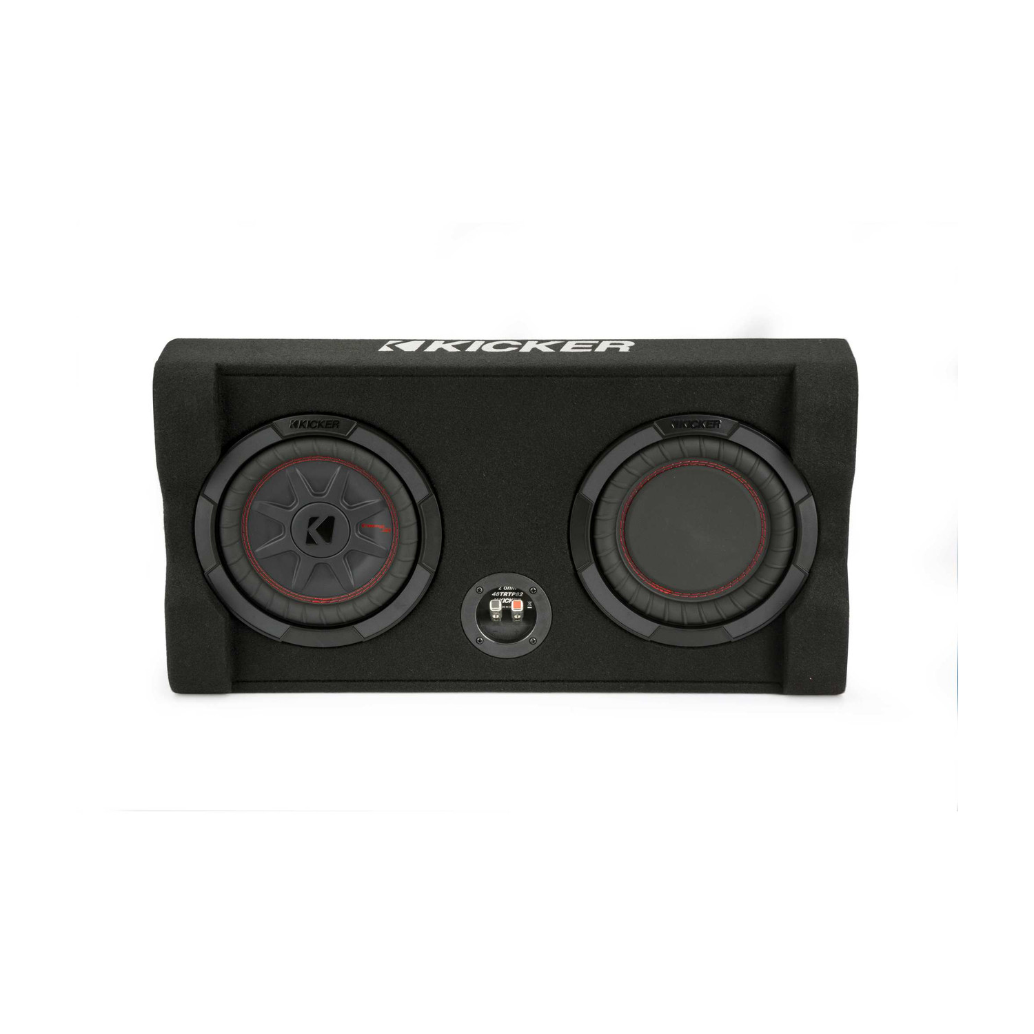 Kicker 48TRTP82 – haut-parleur d’extrêmes graves à orientation vers le bas mince de 8 po TRTP et enceinte de radiateur passif, 2 ohms, compatible RoHS
