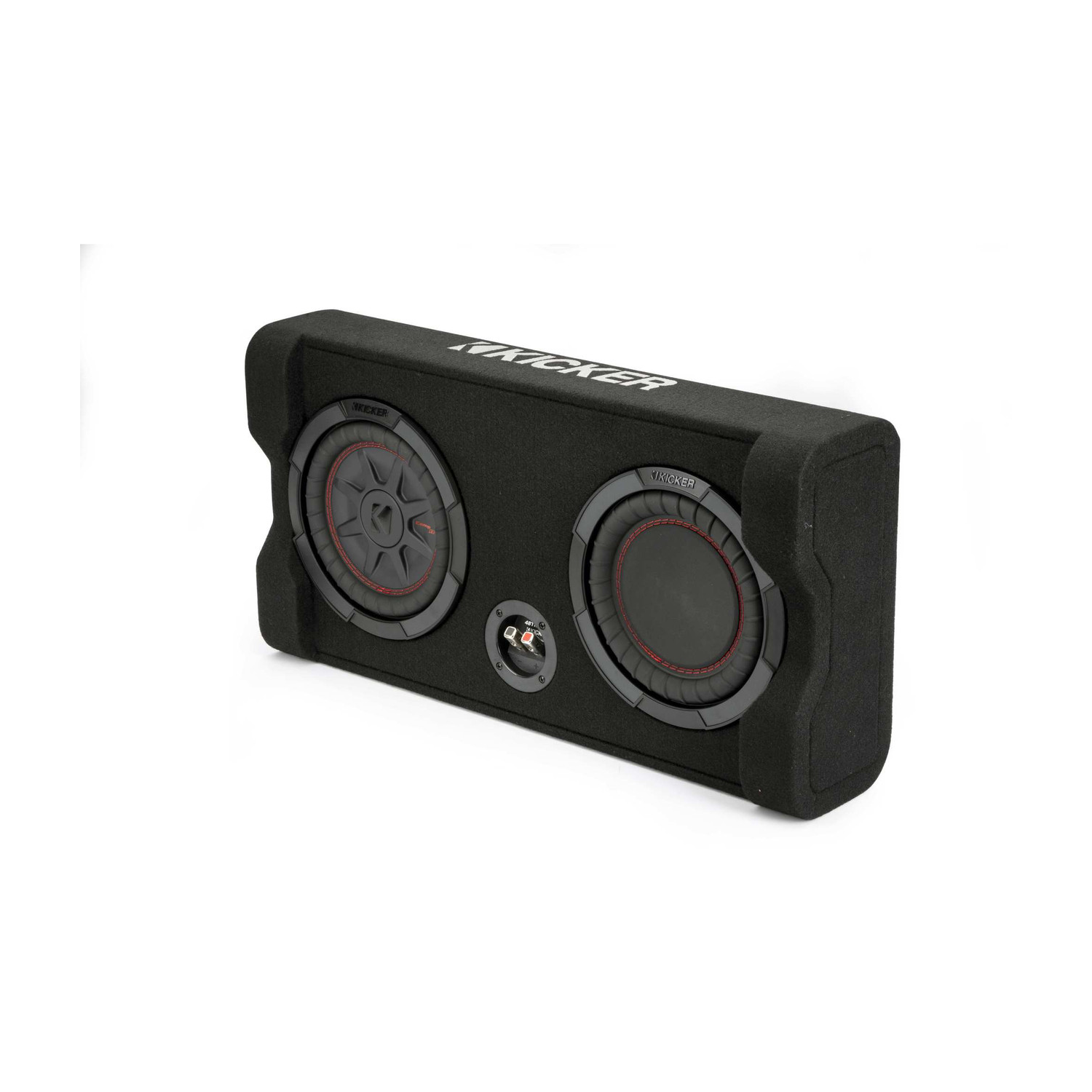 Kicker 48TRTP82 – haut-parleur d’extrêmes graves à orientation vers le bas mince de 8 po TRTP et enceinte de radiateur passif, 2 ohms, compatible RoHS