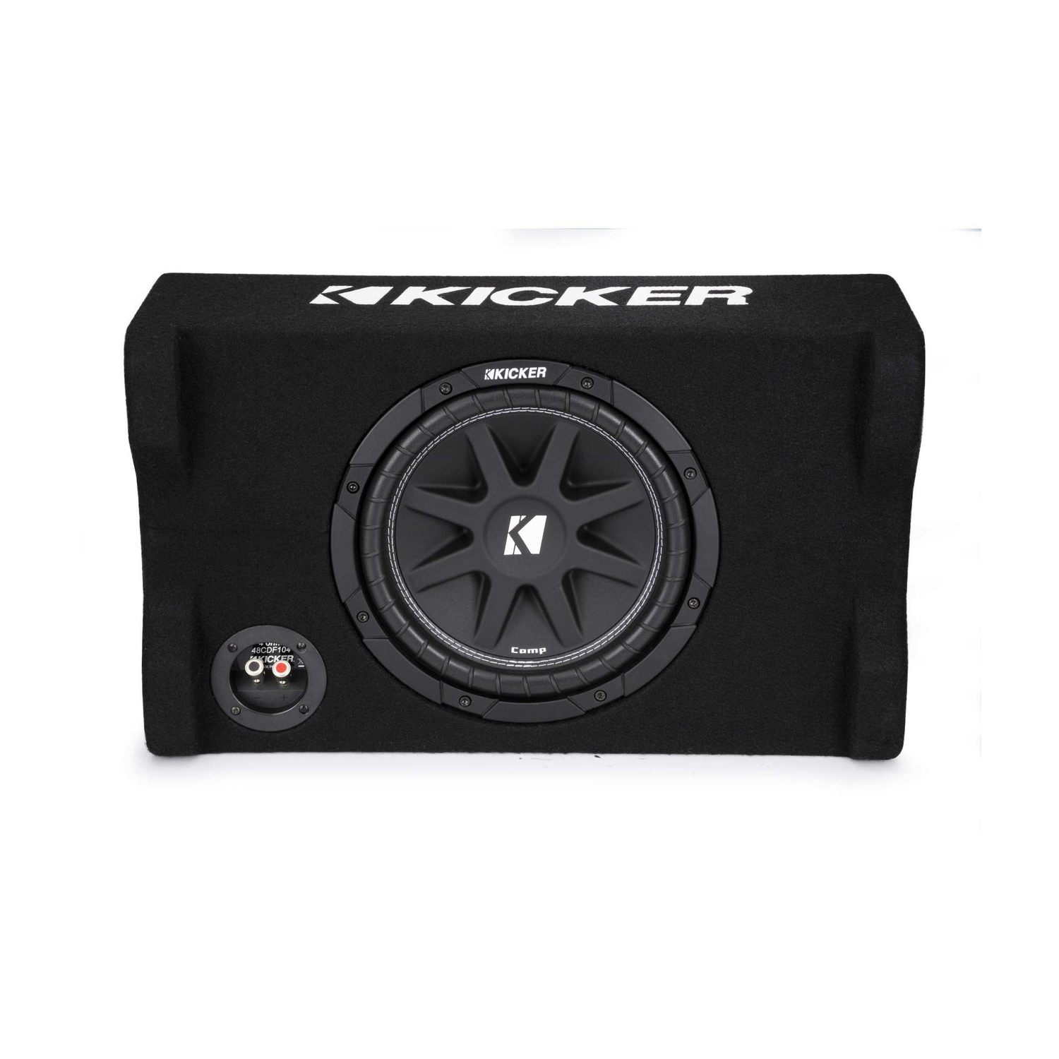 Kicker 48CDF104 Comp 10" Subwoofer in Down Firing Encl, 4-Ohm, RoHS Compliant