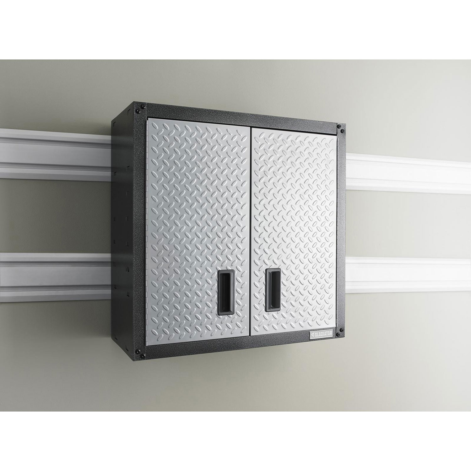 Gladiator Wall GearBox Steel Cabinet - Silver Tread