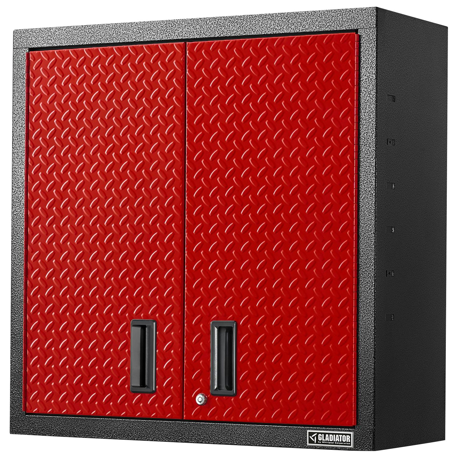 Gladiator Wall GearBox Steel Cabinet - Red Tread