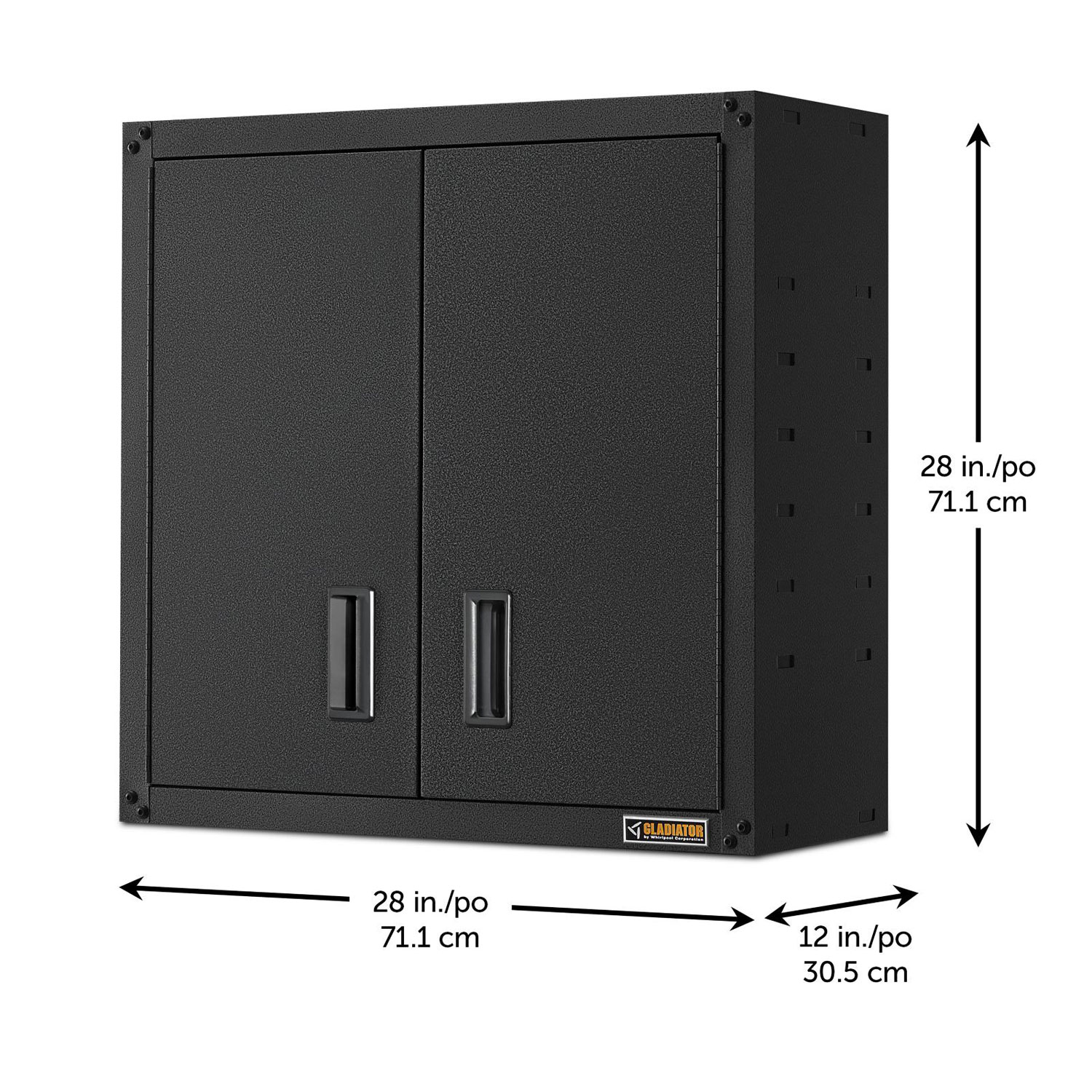 Armoire en acier murale GearBox de Gladiator - Granite martelé