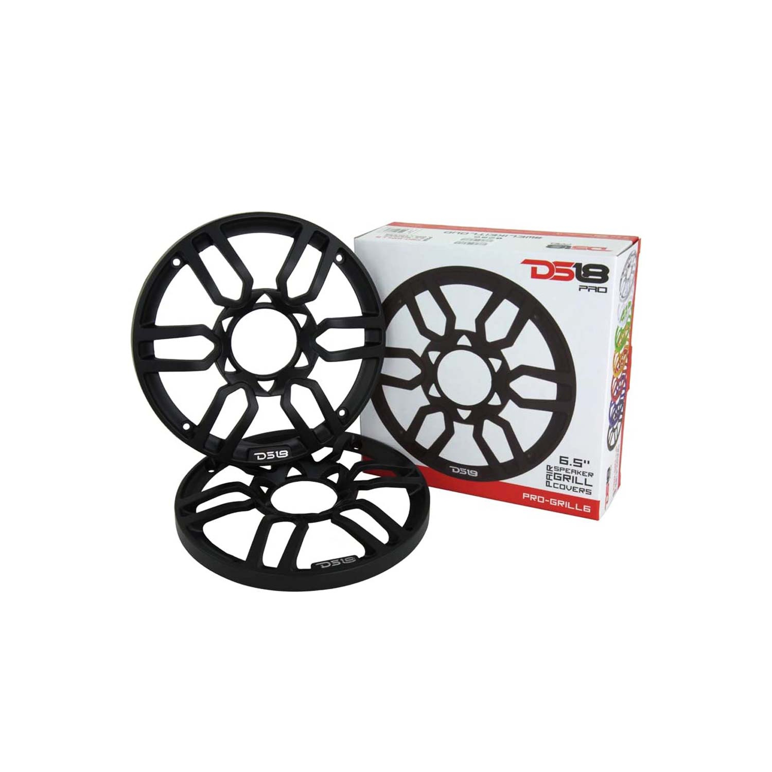 DS18 PRO-GRILL6/BK 6.5" Universal Car Audio Speaker Grill Cover - Black