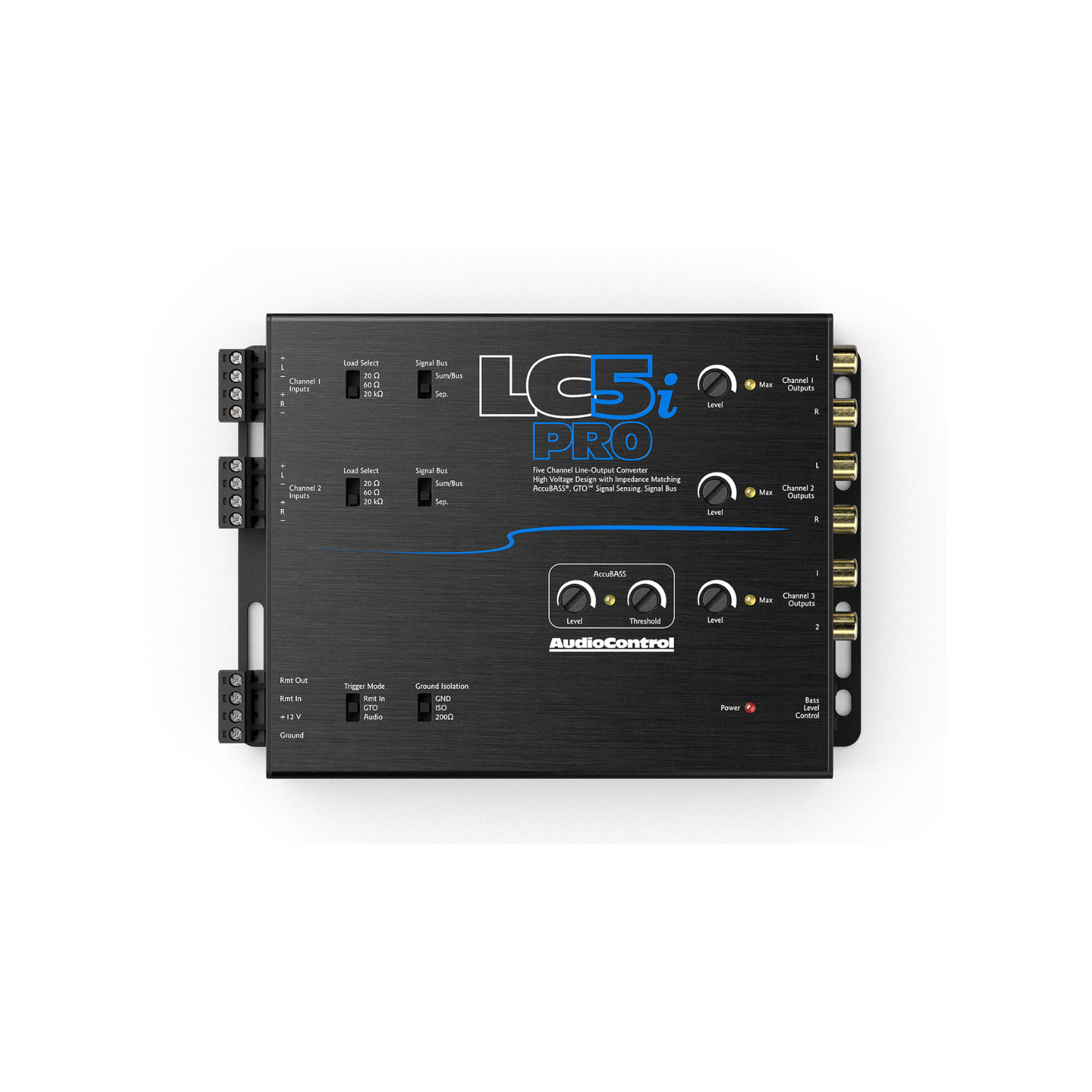 AudioControl LC5i PRO 5 Channel Line Out Converter with AccuBASS & Dash Remote