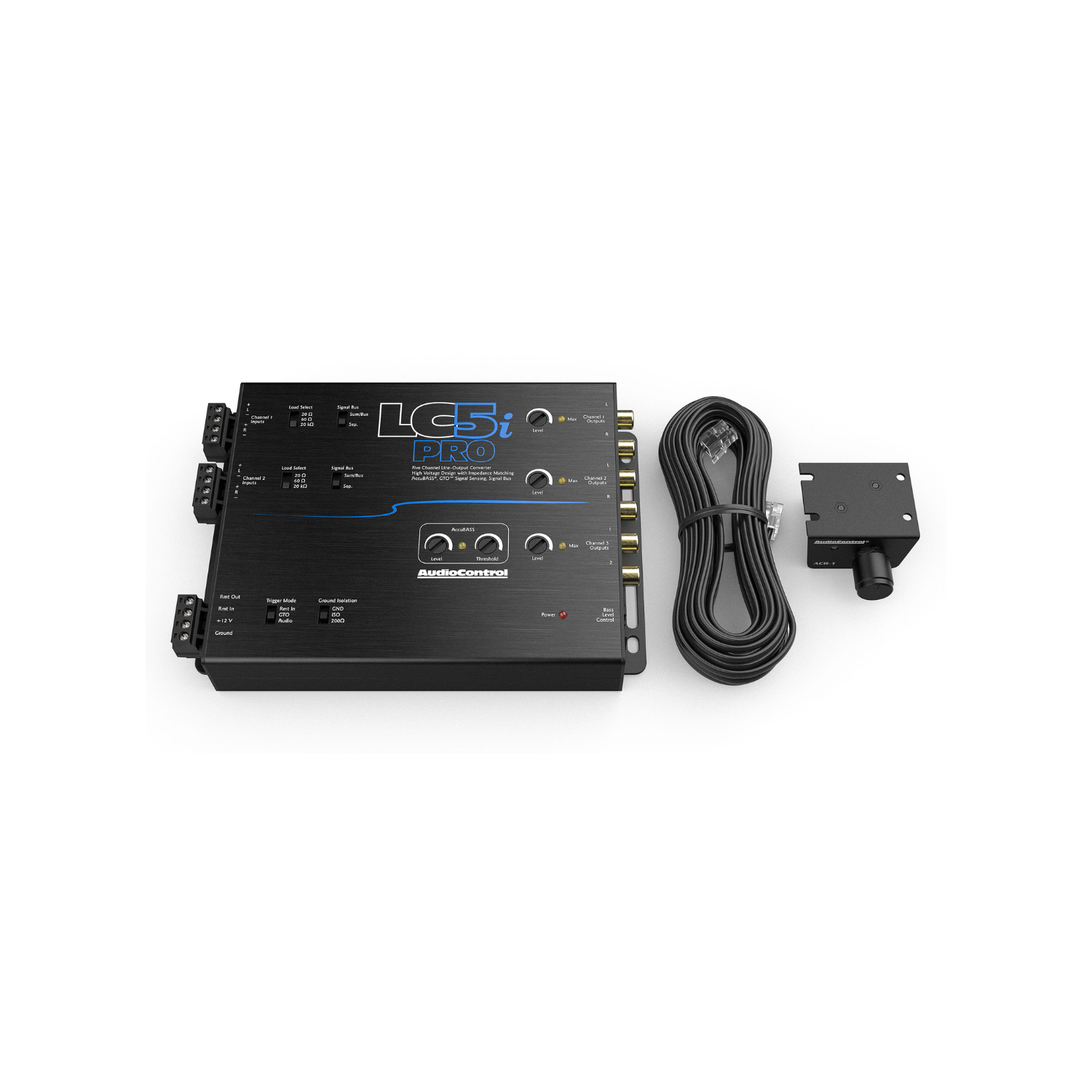 AudioControl LC5i PRO 5 Channel Line Out Converter with AccuBASS & Dash Remote