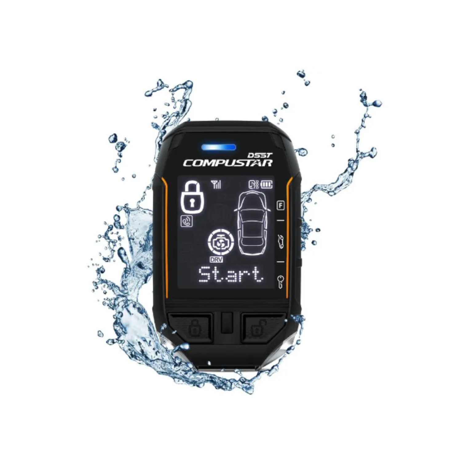 Compustar RFX-2WT12-SS T12 3-Mile Range 2-Way LCD Remote RFX Bundle LTE Module