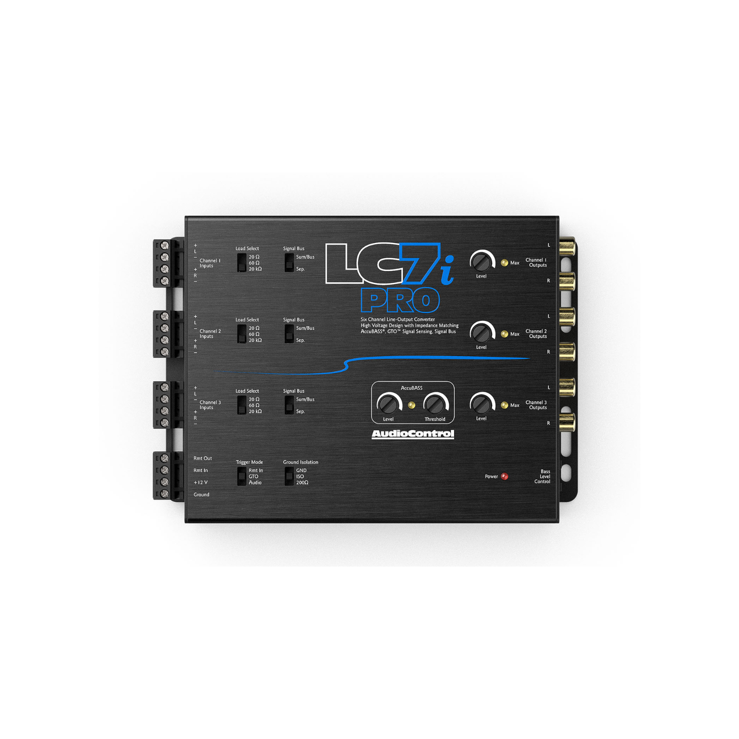 AudioControl LC7i PRO 6 Channel Line Out Converter with AccuBASS & Dash Remote