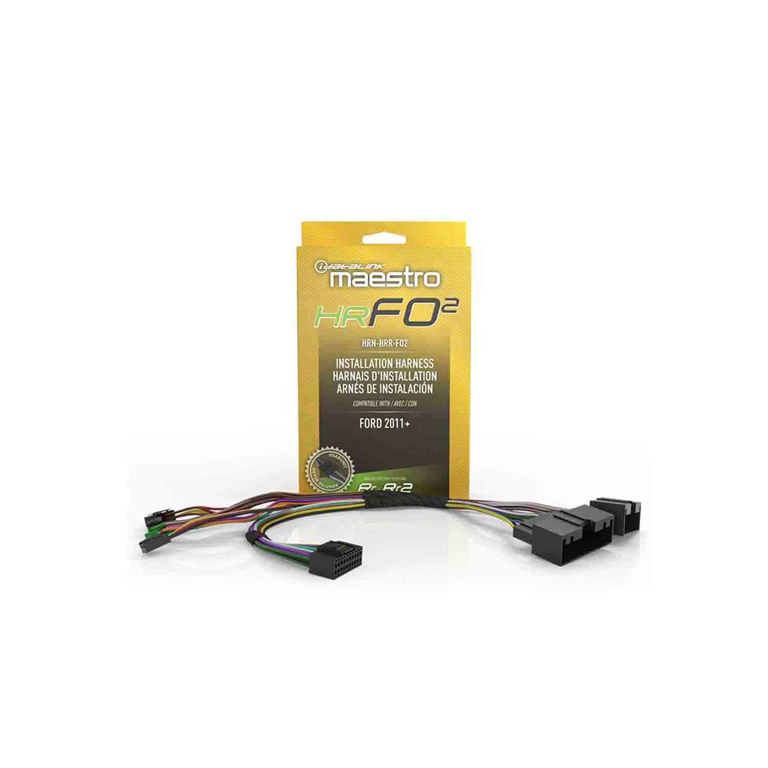 iDatalink HRN-HRR-FO2 SWC & Factory Amp Retention Harness for Select Ford 2011+