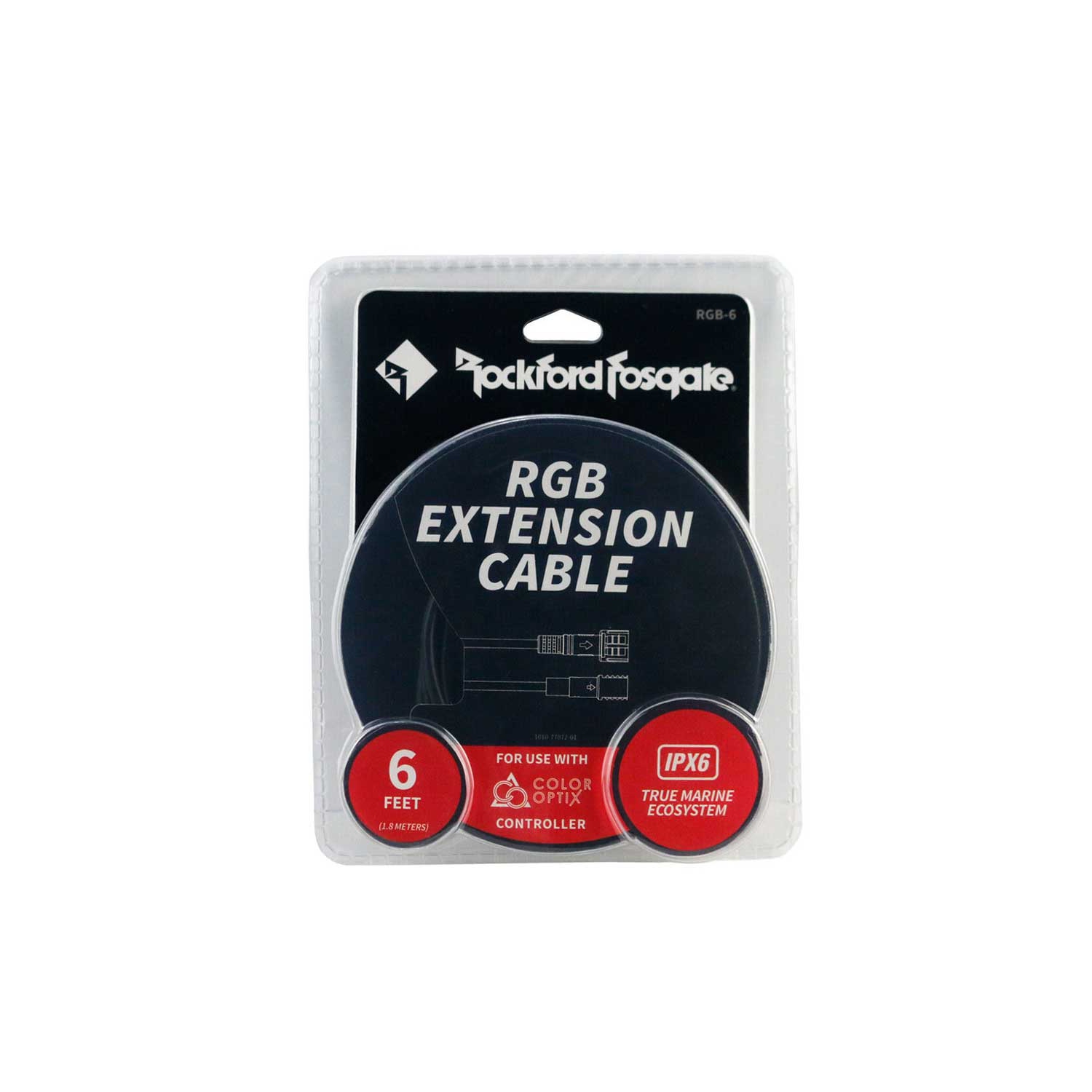 Rockford Fosgate RGB-6 6 pi Rallonge Optix couleur pour contrôleur PMX-RGB