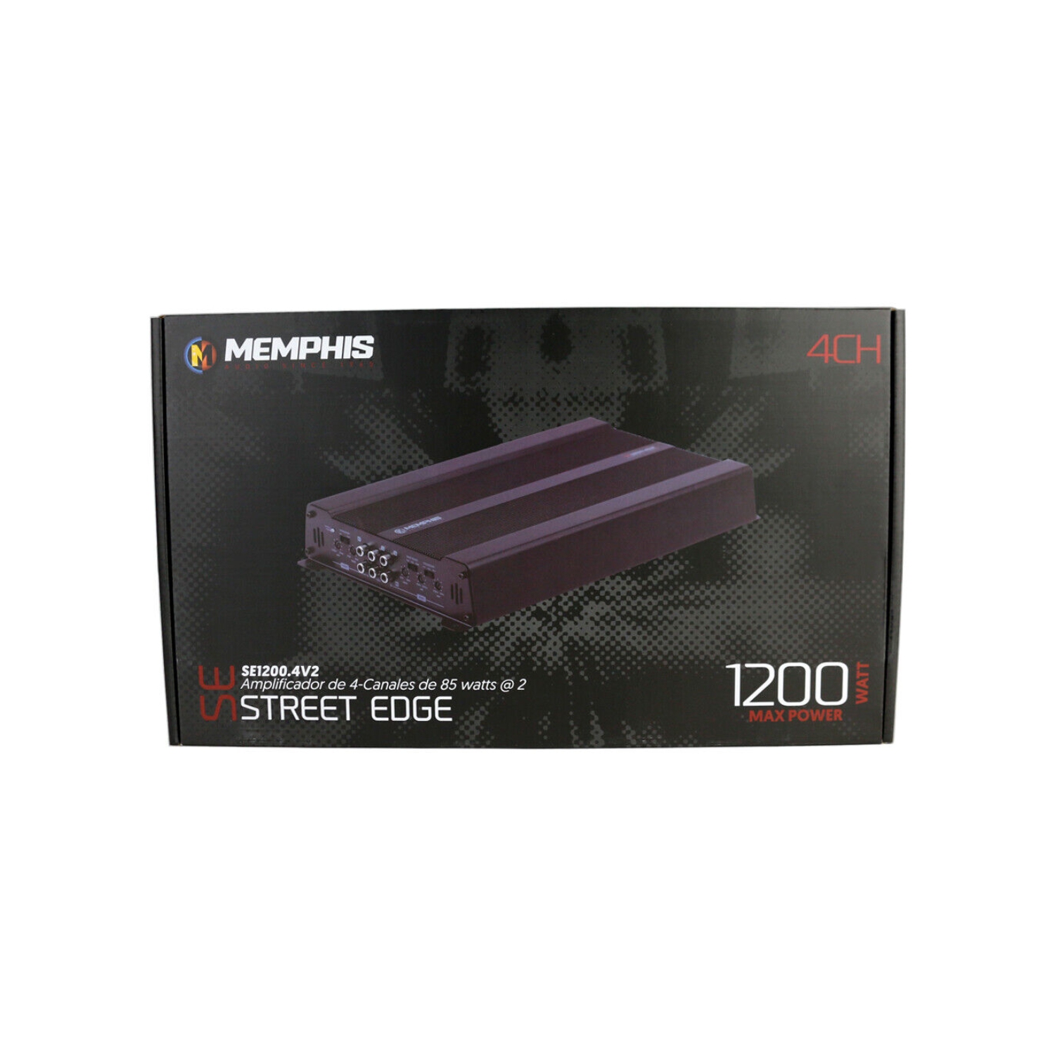 Memphis Audio SE1200.4V2 1200W Max 4-Channel 2-Ohm Stable Class-D Car Amplifier