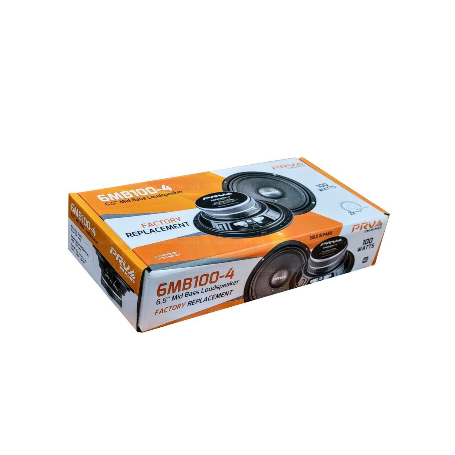 PRV Audio 6MB100-4 6.5" 200W Max Power 4-Ohms Car Midbass Speakers