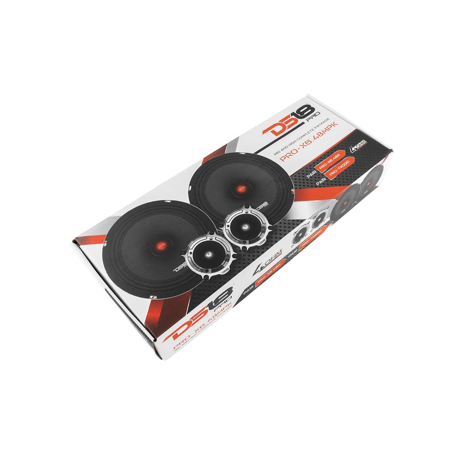 DS18 – système de haut-parleurs pour l’auto à composants de milieu de gamme PRO-X8,4BMPK 550 W Max, 8 po