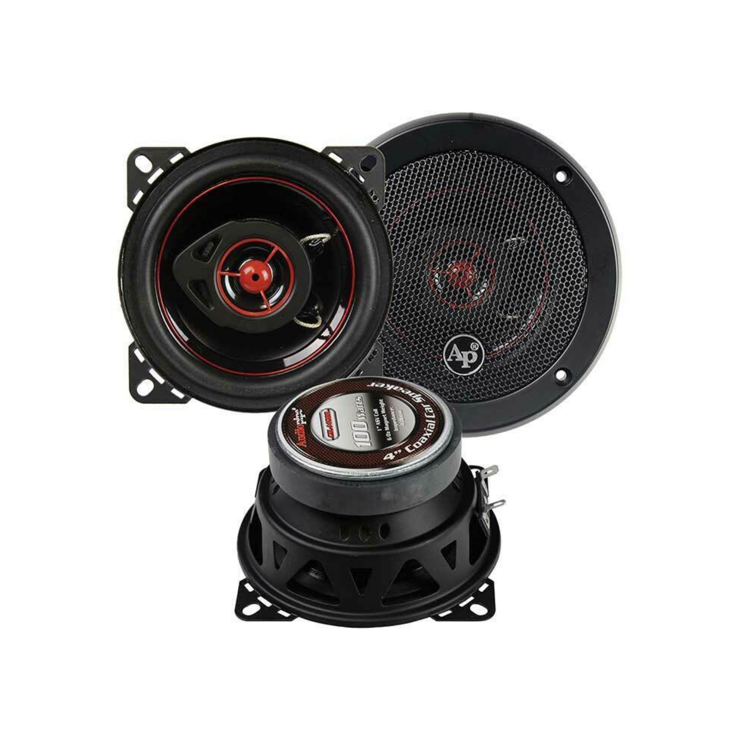 Haut-parleurs d'auto à 2 voies de 100 W CSL1402R 4 po Redkine d'Audiopipe