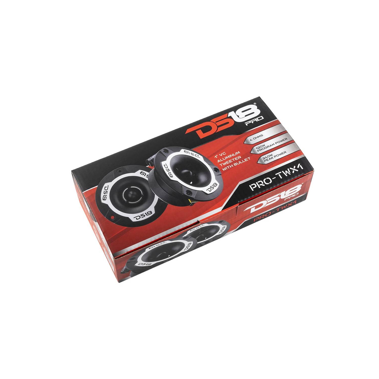 2 DS18 PRO-TW120 tweeter aluminium gris 200 watt rms 300 watt diamètre