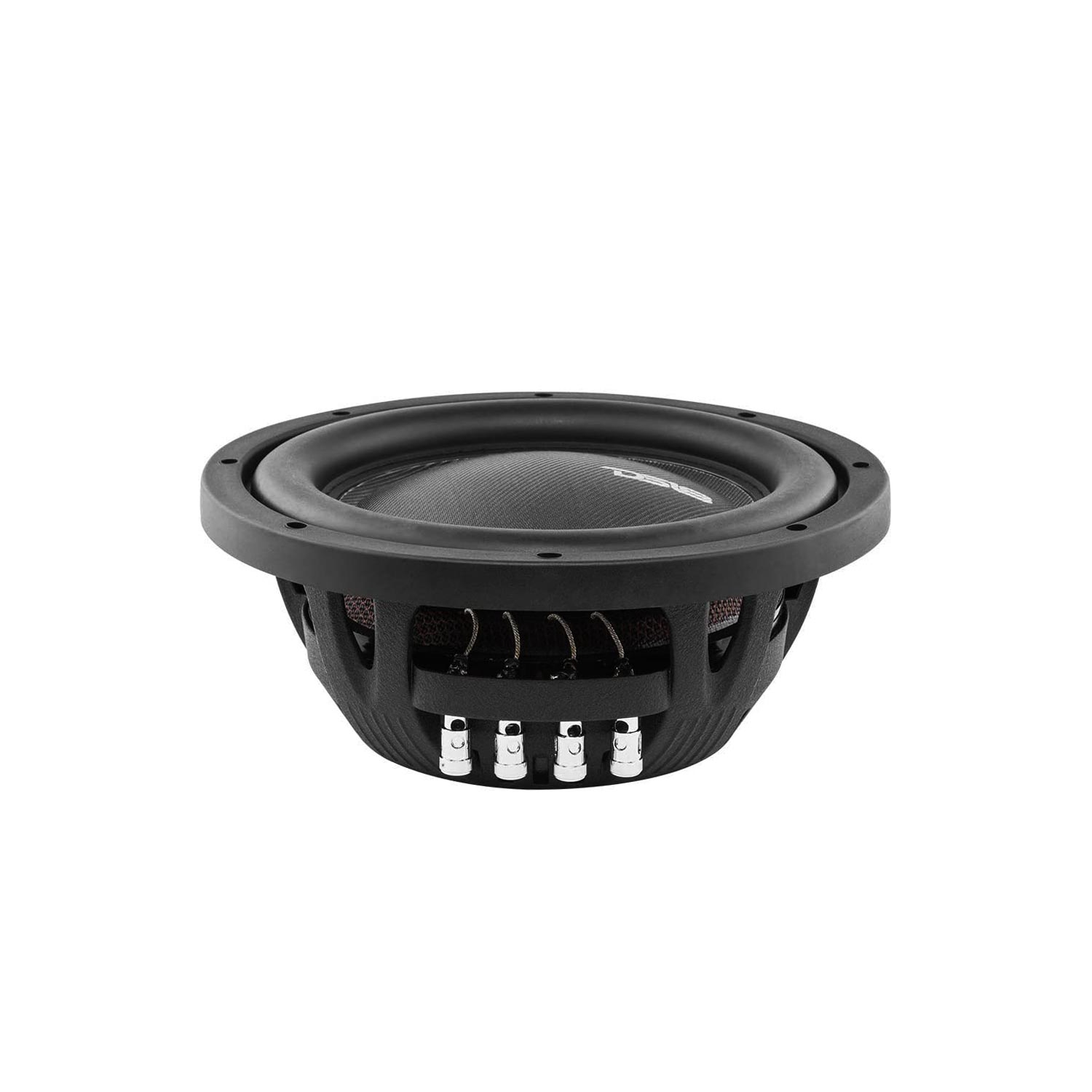 DS18 IXS10.4D 10" 1000 W Max Dual 4-Ohm Voice Coil DVC Shallow Mount Subwoofer