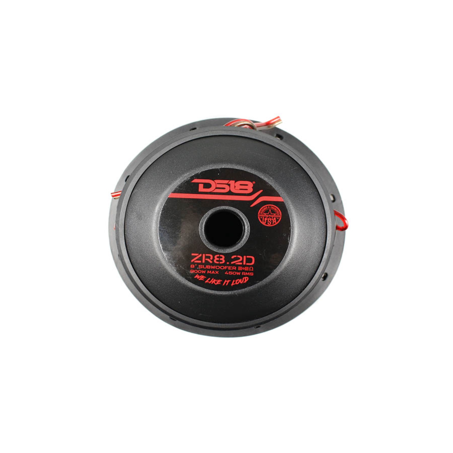 Haut-parleur d'extrêmes graves stéréo pour l'auto à double bobine acoustique DVC DS18 ZR8,2D 8 po 900&nbsp;W Max, 2 ohms