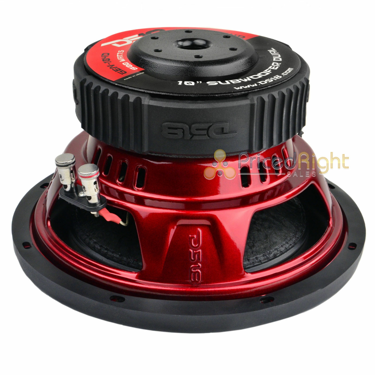 DS18 GEN-X104D 10" Inch Subwoofer 800 Watts Max Dual 4 Ohm Bass Sub Woofer Speaker