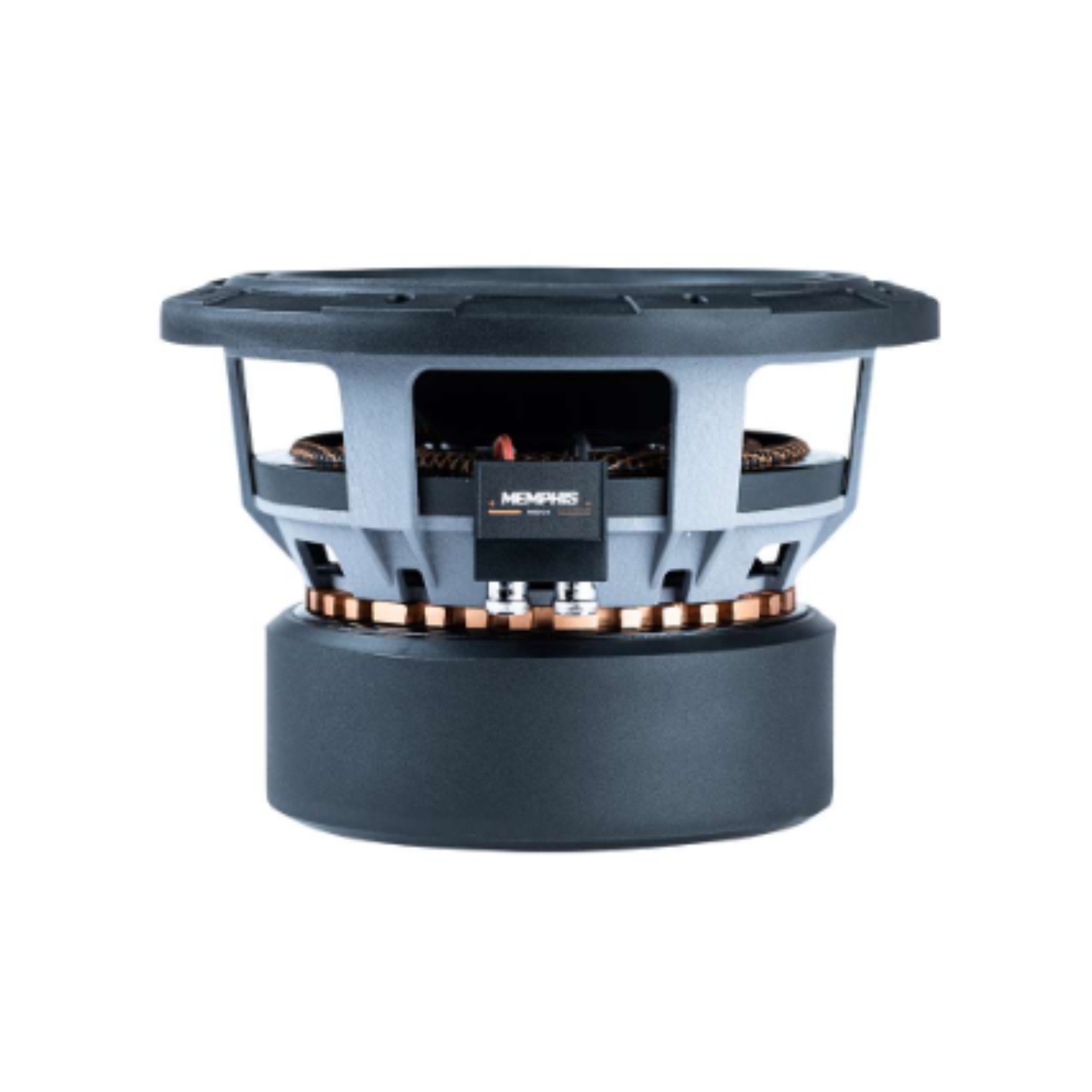 Haut-parleur d'extrêmes graves amplifié MJM812 8 po 1800&nbsp;W Max 1 ou 2 ohms pour l'auto Memphis Audio