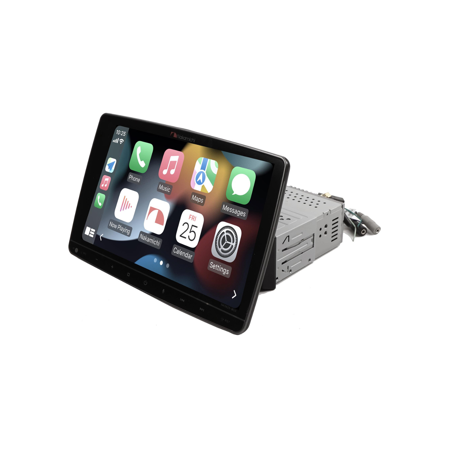 Nakamichi NA3625-WUX récepteur Bluetooth 1 DIN sans Mechless MP3 avec écran tactile de 10,1 po