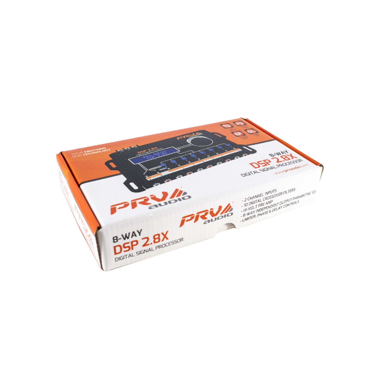 Processeur de signal numérique audio pour l'auto PRV Audio DSP 2,8X 8 canaux Crossover & EQ