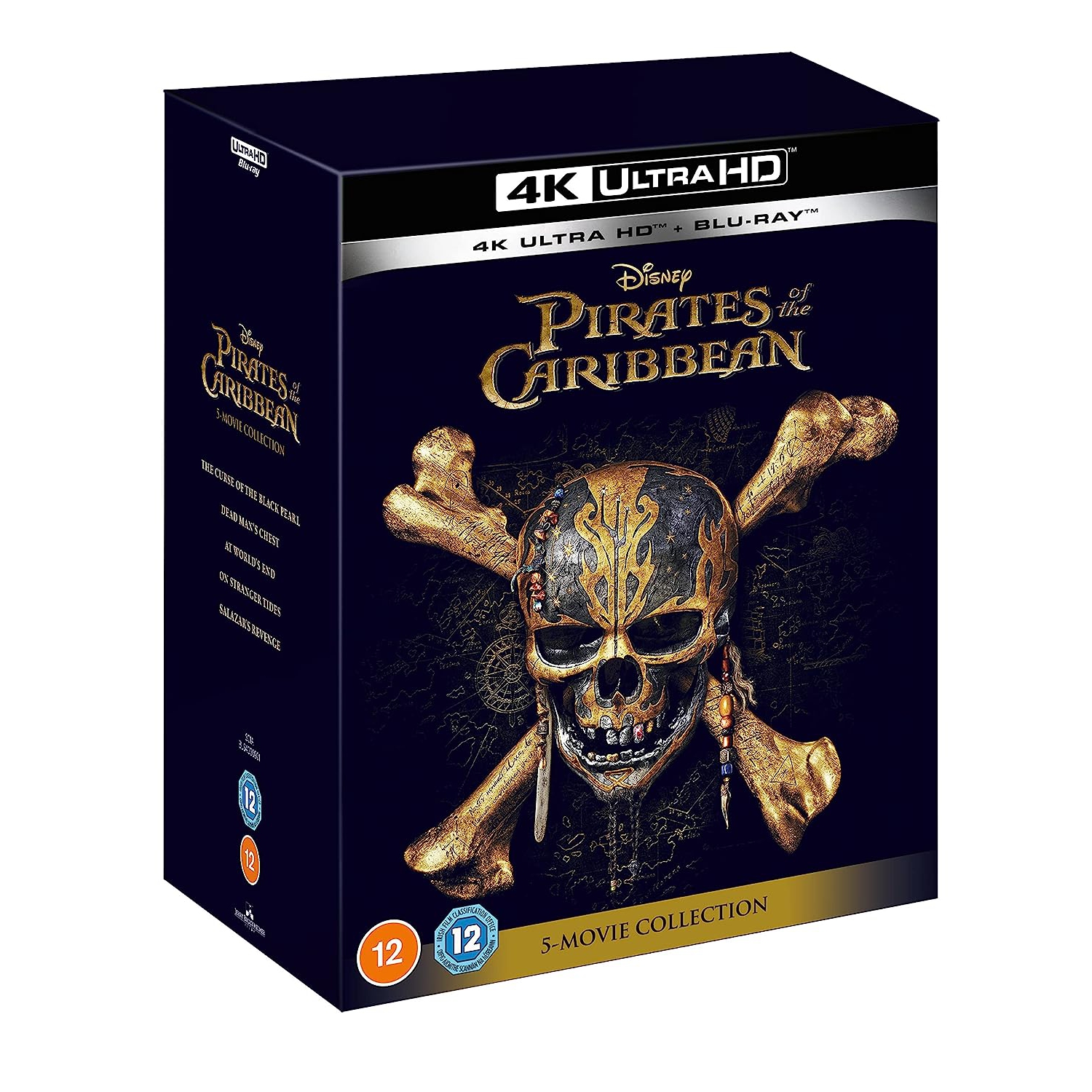 Disney's Pirates of the Caribbean Parts 1-5 [4K UHD + Blu-ray] Limited Edition Steelbook Collection