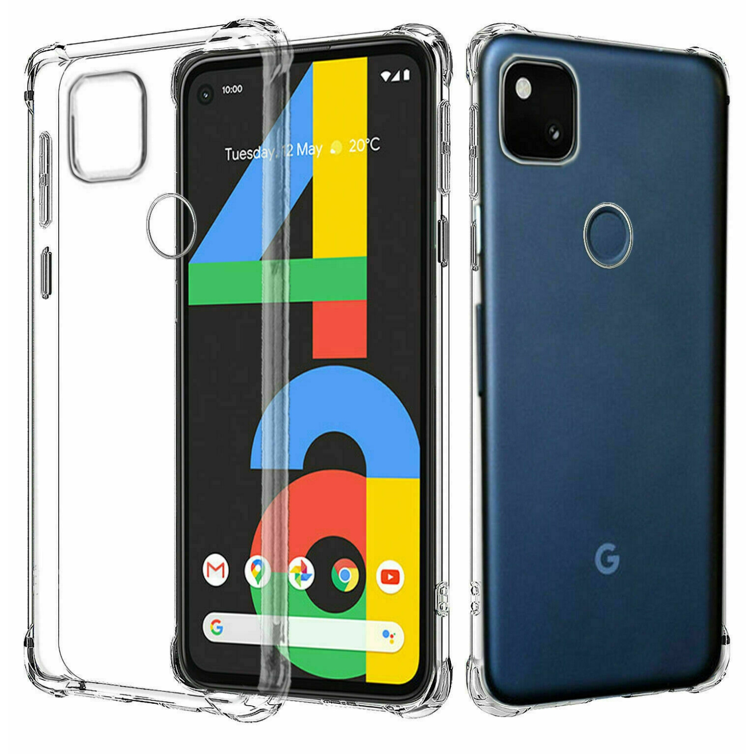 Étui rigide en acrylique transparent de SuperShield pour Pixel 4 XL de Google