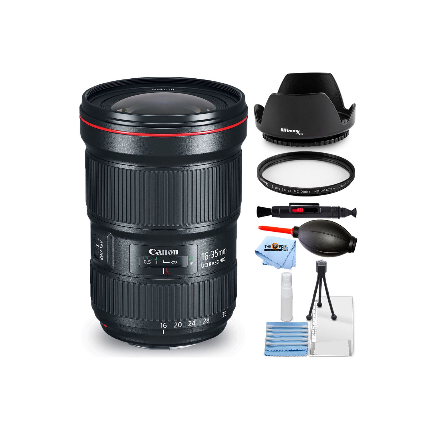Objectif EF 16-35&nbsp;mm f/2,8L III USM 0573C002 de Canon - Ensemble de filtres UV essentiels