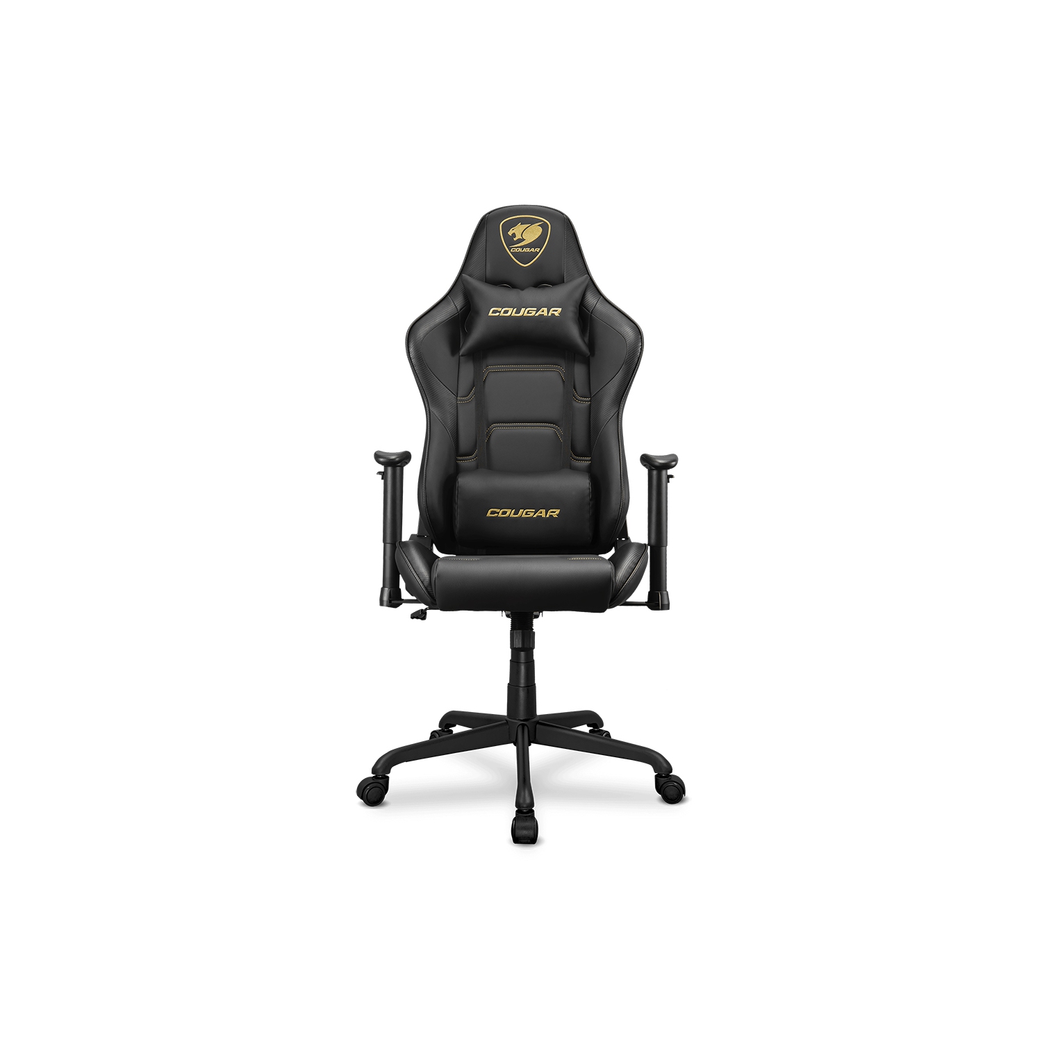 Cougar Armor Elite Office Gaming Chair - Ergonomic, High Back Premium Breathable PVC Leather Reclining Backrest Headrest & Lumbar Cushions, Royal